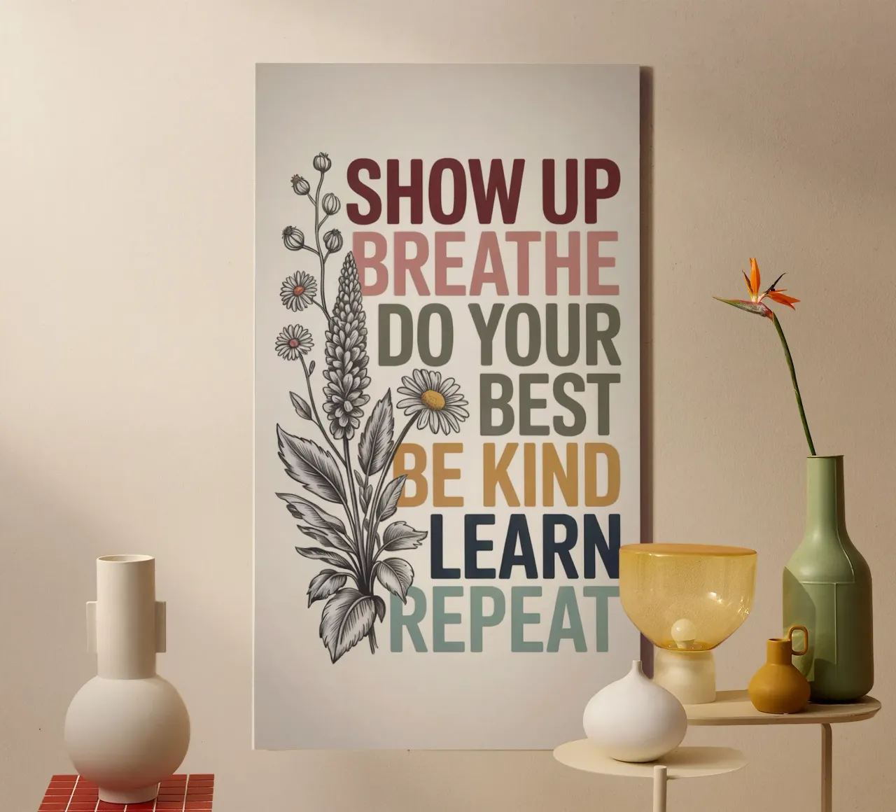 SHOW UP tela con Cornice a cassetta da 20 Farben