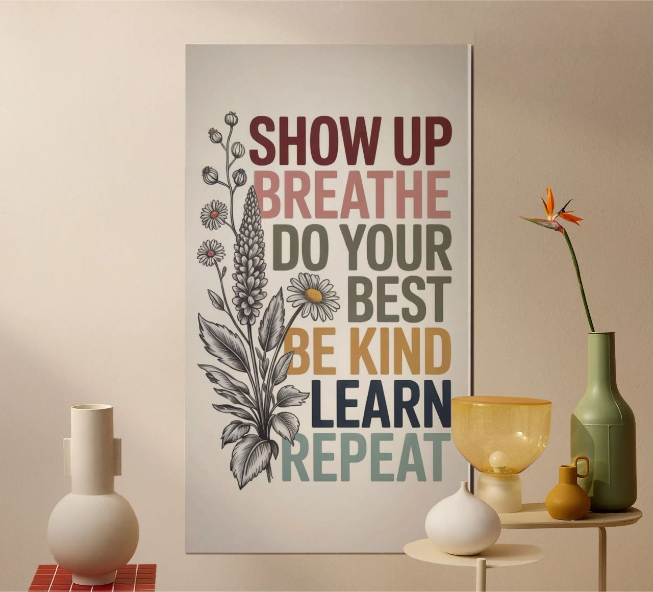 SHOW UP poster de 20 Farben