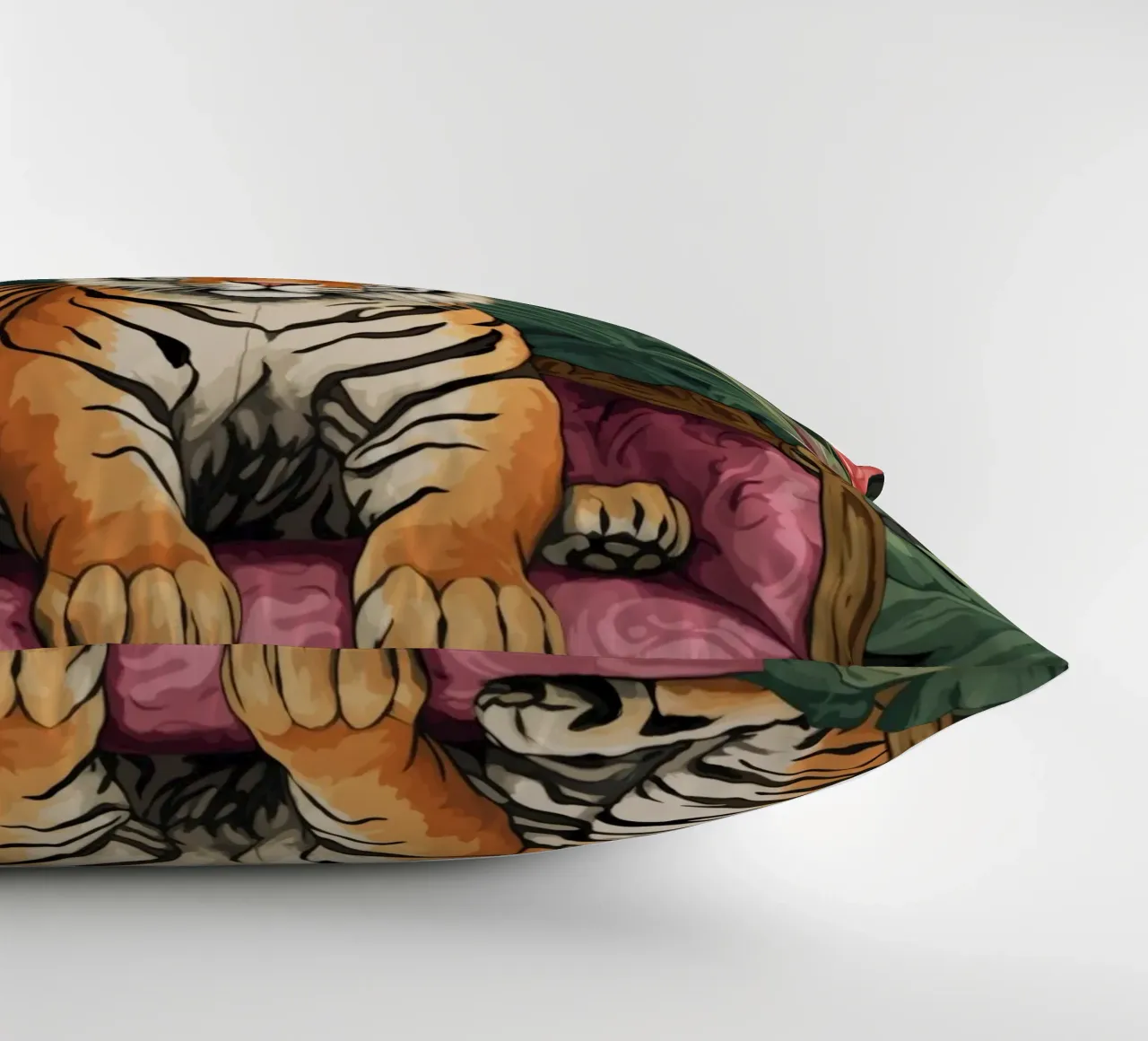Salone della giungla tropicale delle tigri cuscino da Andrea Haase Modern Home