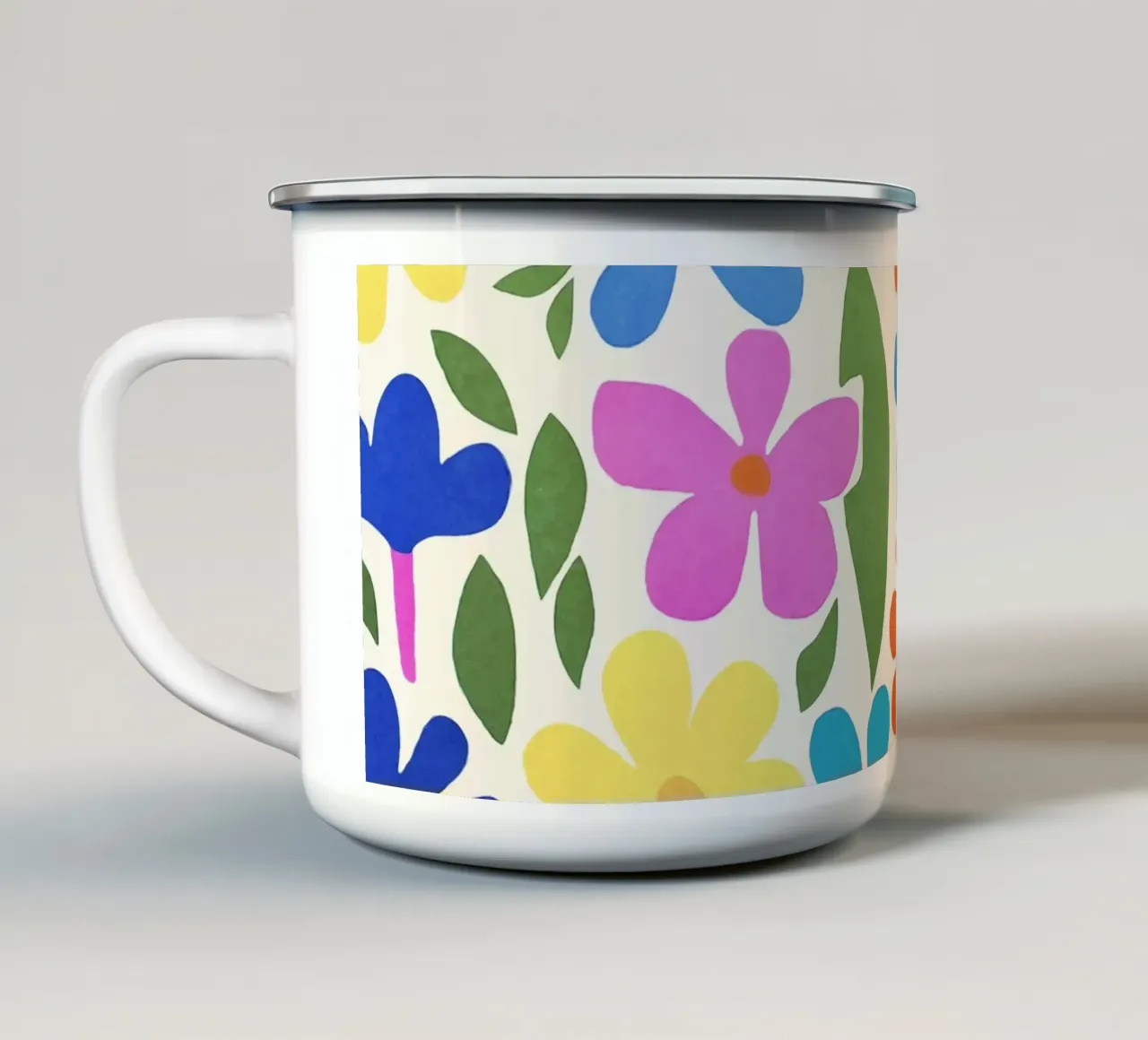 Giardino fiorito colorato Groovy Multicolor Matisse tazza in smalto da Andrea Haase Modern Home
