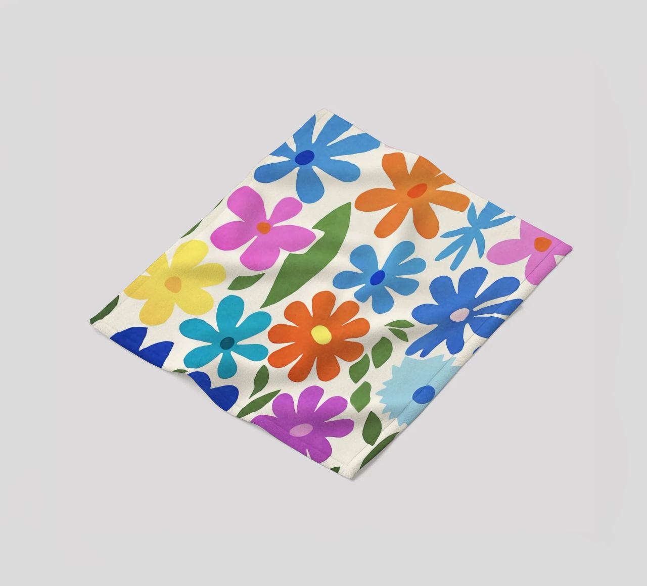 Giardino fiorito colorato Groovy Multicolor Matisse coperta in pile da Andrea Haase Modern Home