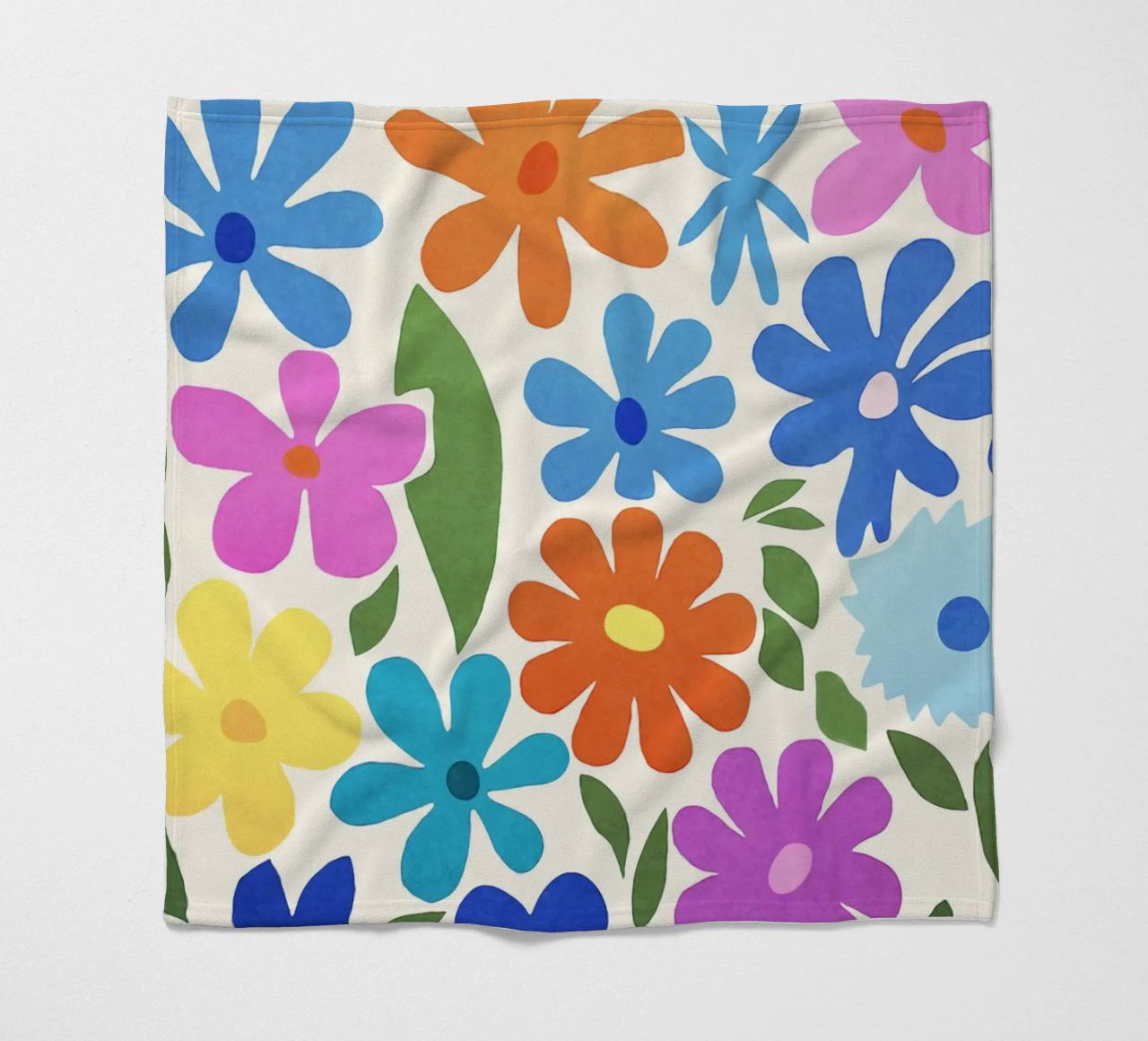 Giardino fiorito colorato Groovy Multicolor Matisse coperta in pile da Andrea Haase Modern Home