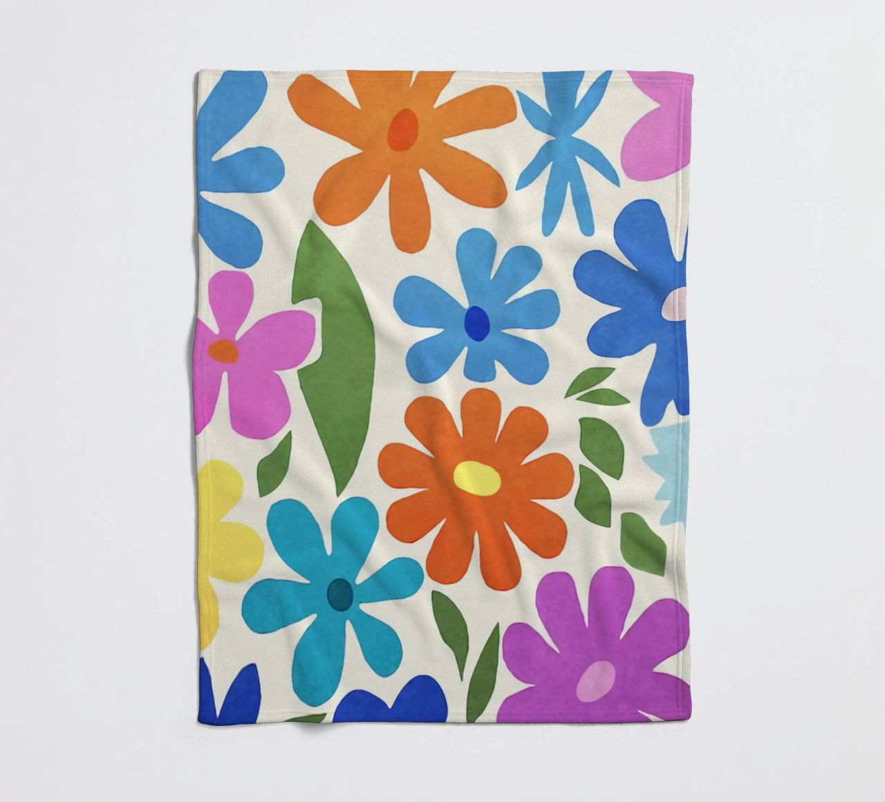 Giardino fiorito colorato Groovy Multicolor Matisse coperta in pile da Andrea Haase Modern Home