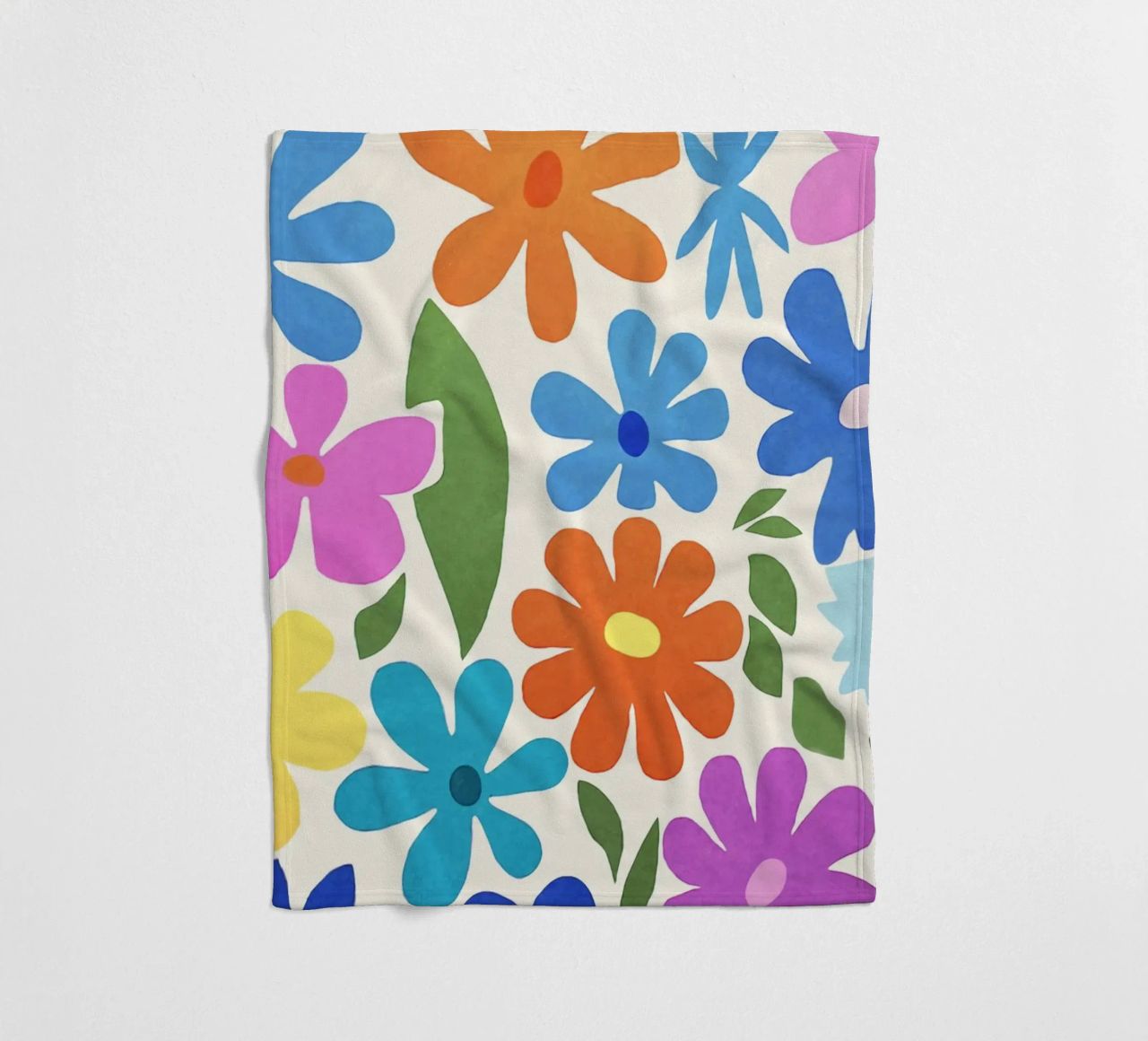 Giardino fiorito colorato Groovy Multicolor Matisse coperta in pile da Andrea Haase Modern Home