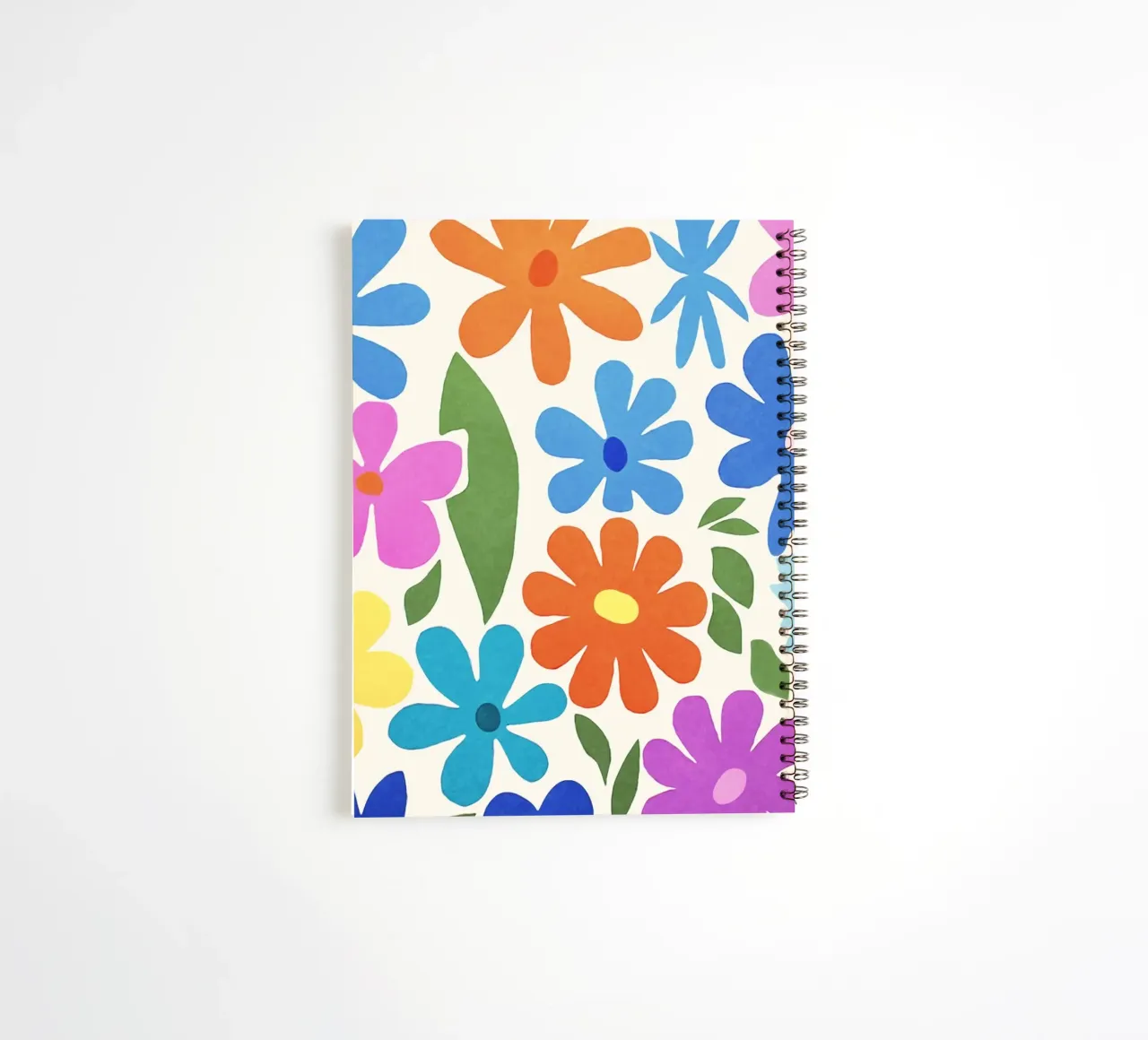 Colorful Groovy Multicolor Matisse Flower Garden spiral notebook by Andrea Haase Modern Home