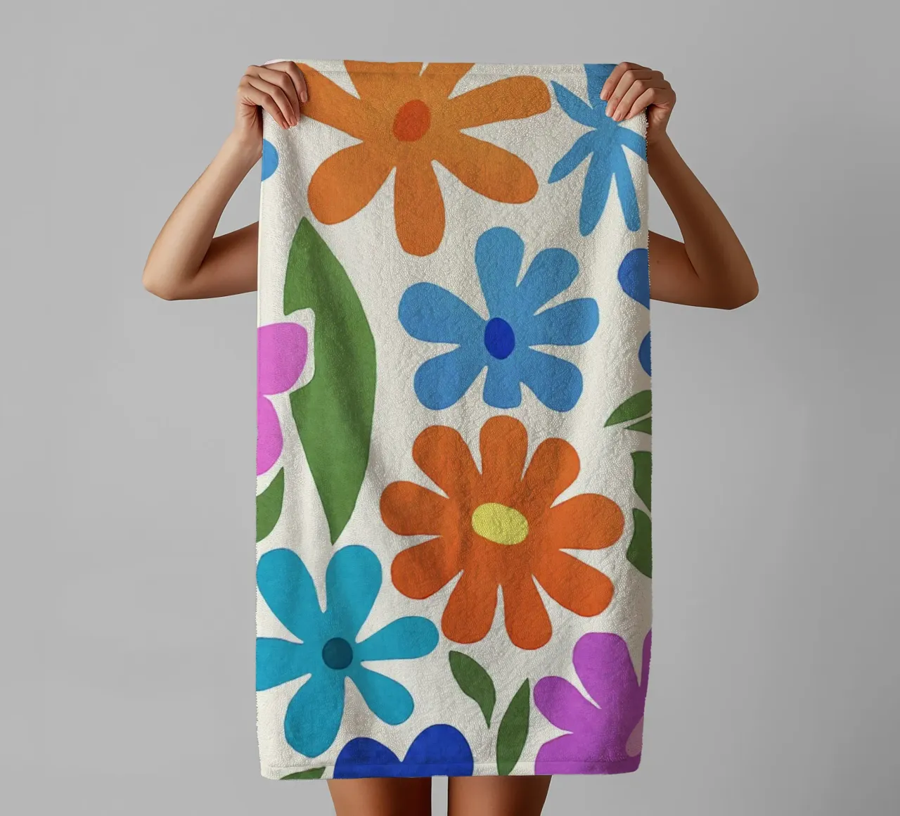 Giardino fiorito colorato Groovy Multicolor Matisse asciugamano da bagno da Andrea Haase Modern Home