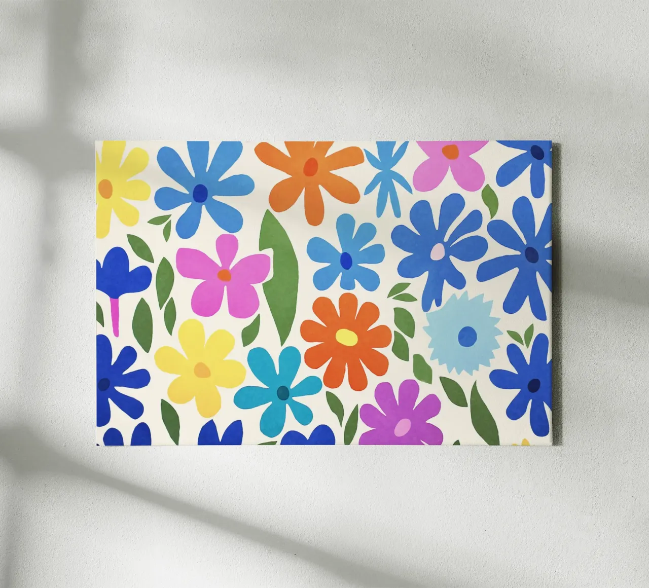 Giardino fiorito colorato Groovy Multicolor Matisse tela con Cornice a cassetta da Andrea Haase Modern Home