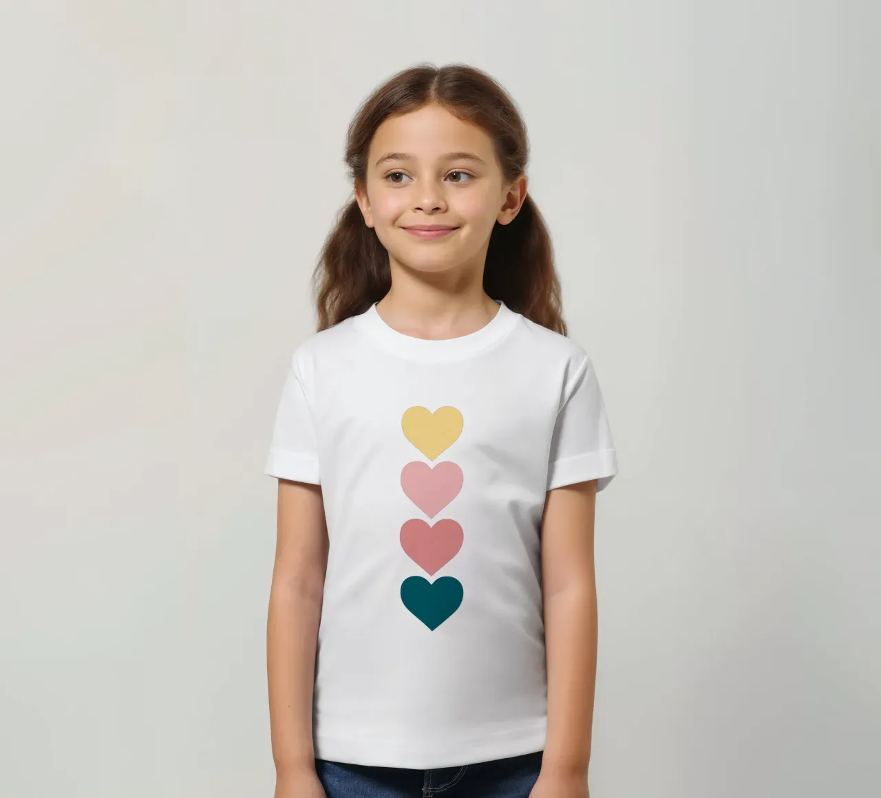 Hearts kids t-shirt by Rose Beck Art