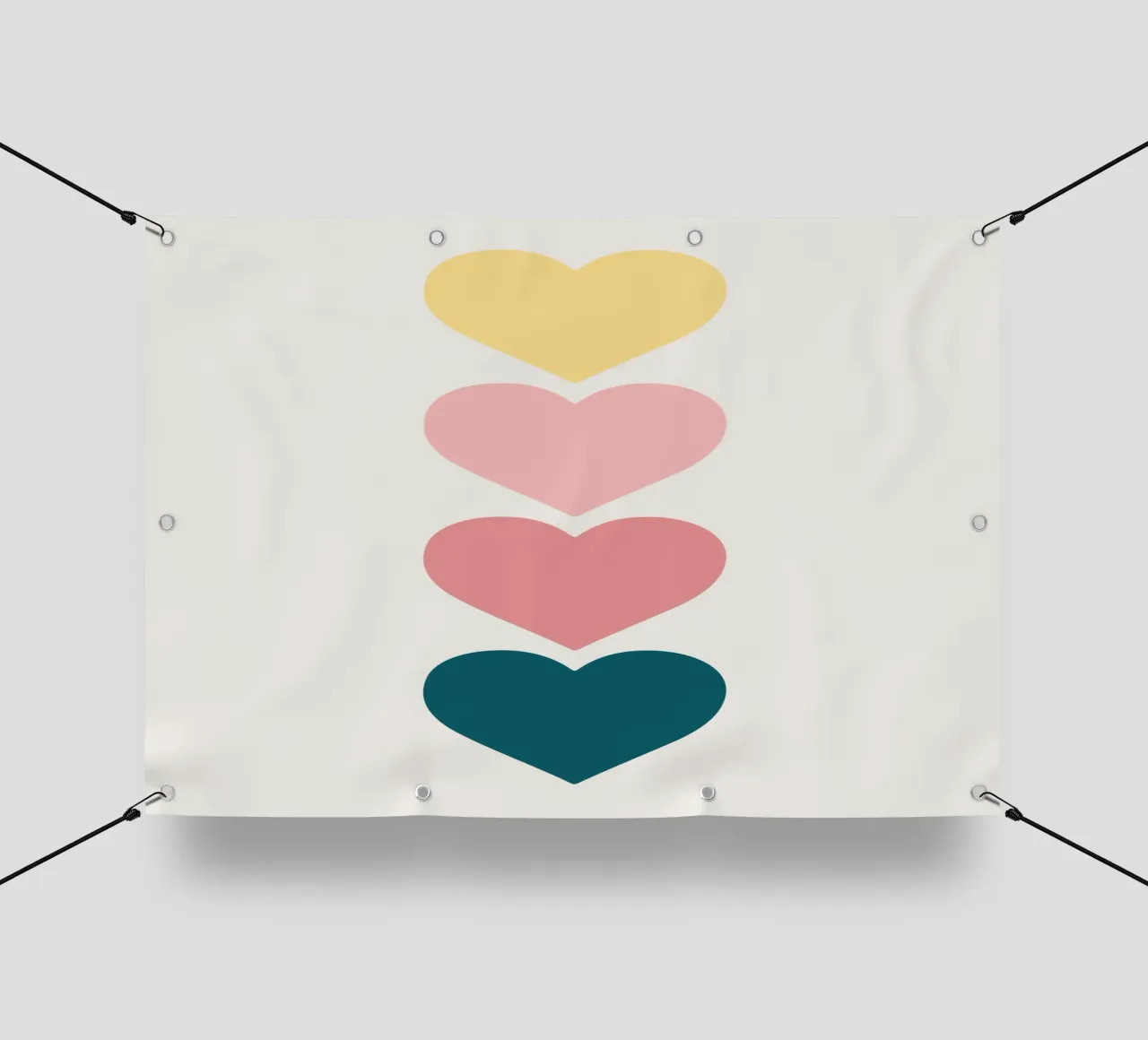 Cuori telo in pvc da Rose Beck Art