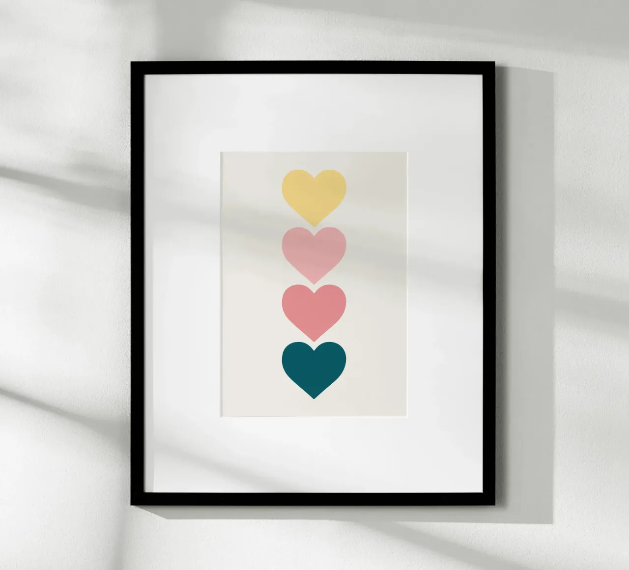 Hearts poster by Rose Beck Art
