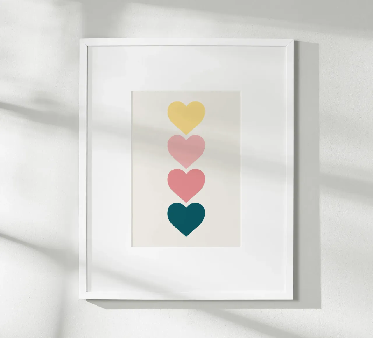 Hearts poster by Rose Beck Art