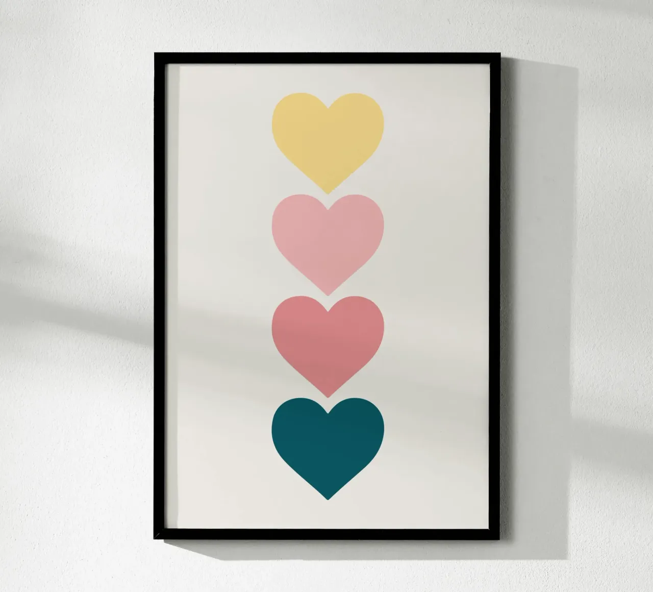 Hearts poster by Rose Beck Art