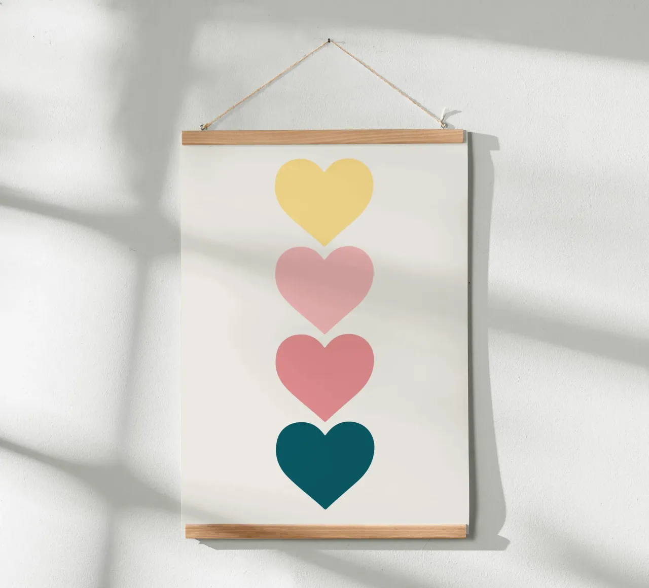 Hearts poster by Rose Beck Art