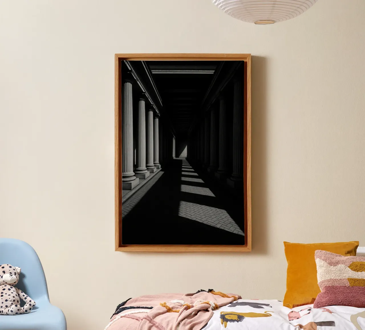 Berlin Souterraine - L'Écho des Colonnes canvas by Black & White