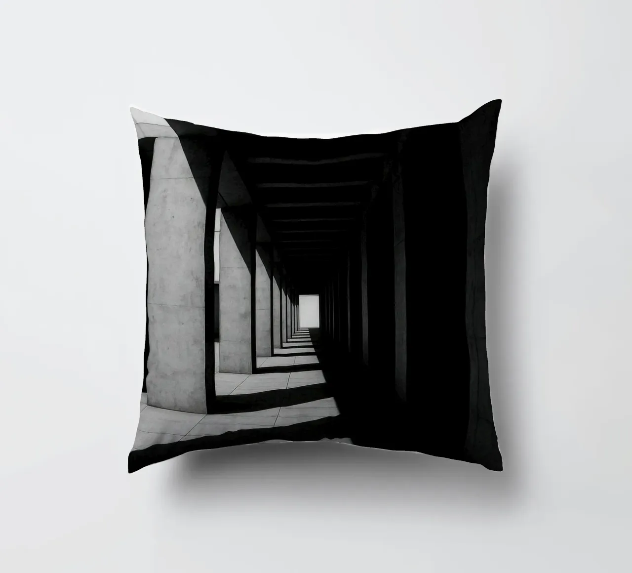 Berlin Infinie – Géométrie de l’Ombre coussin de Black & White