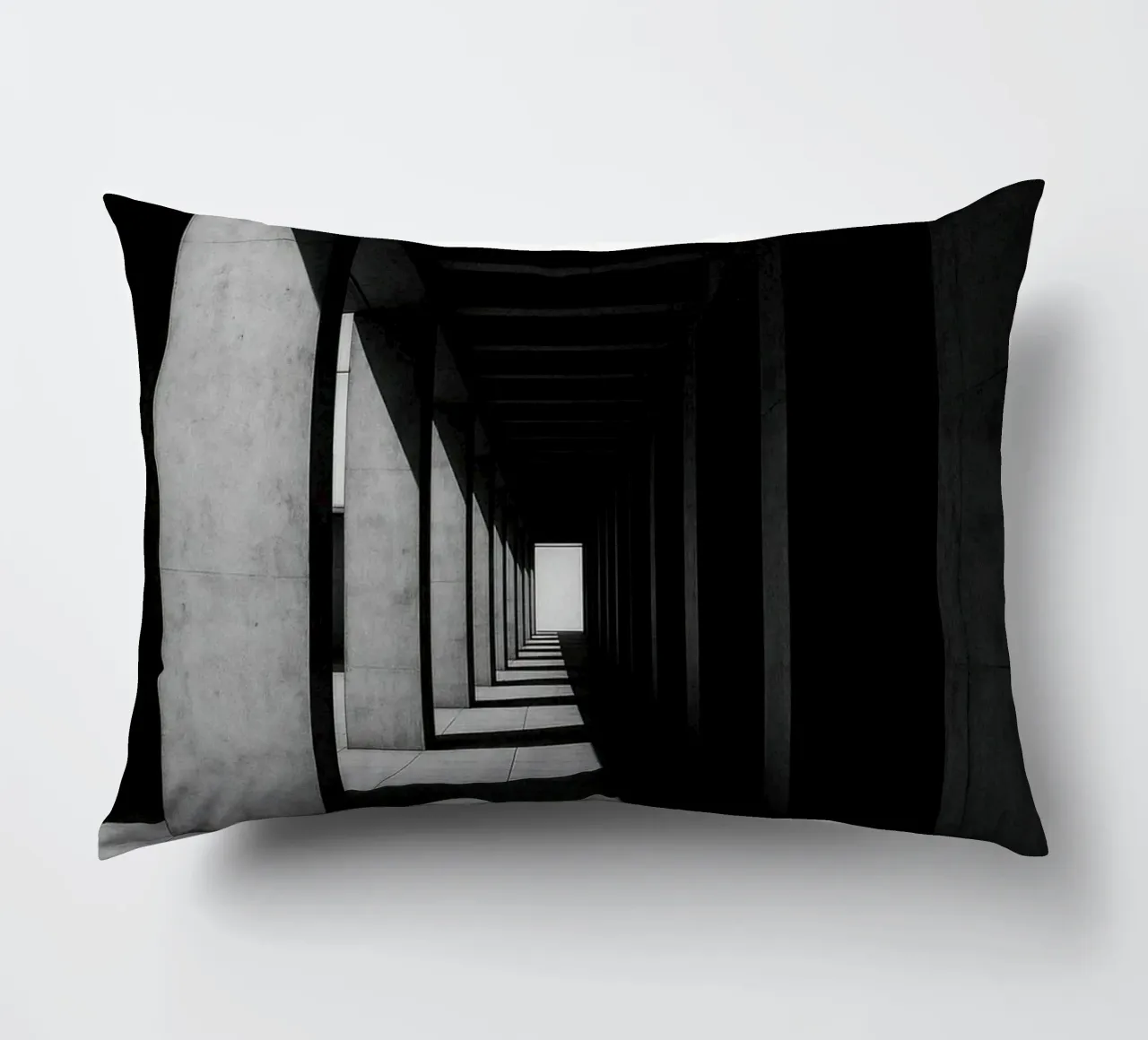 Berlin Infinie – Géométrie de l’Ombre coussin de Black & White