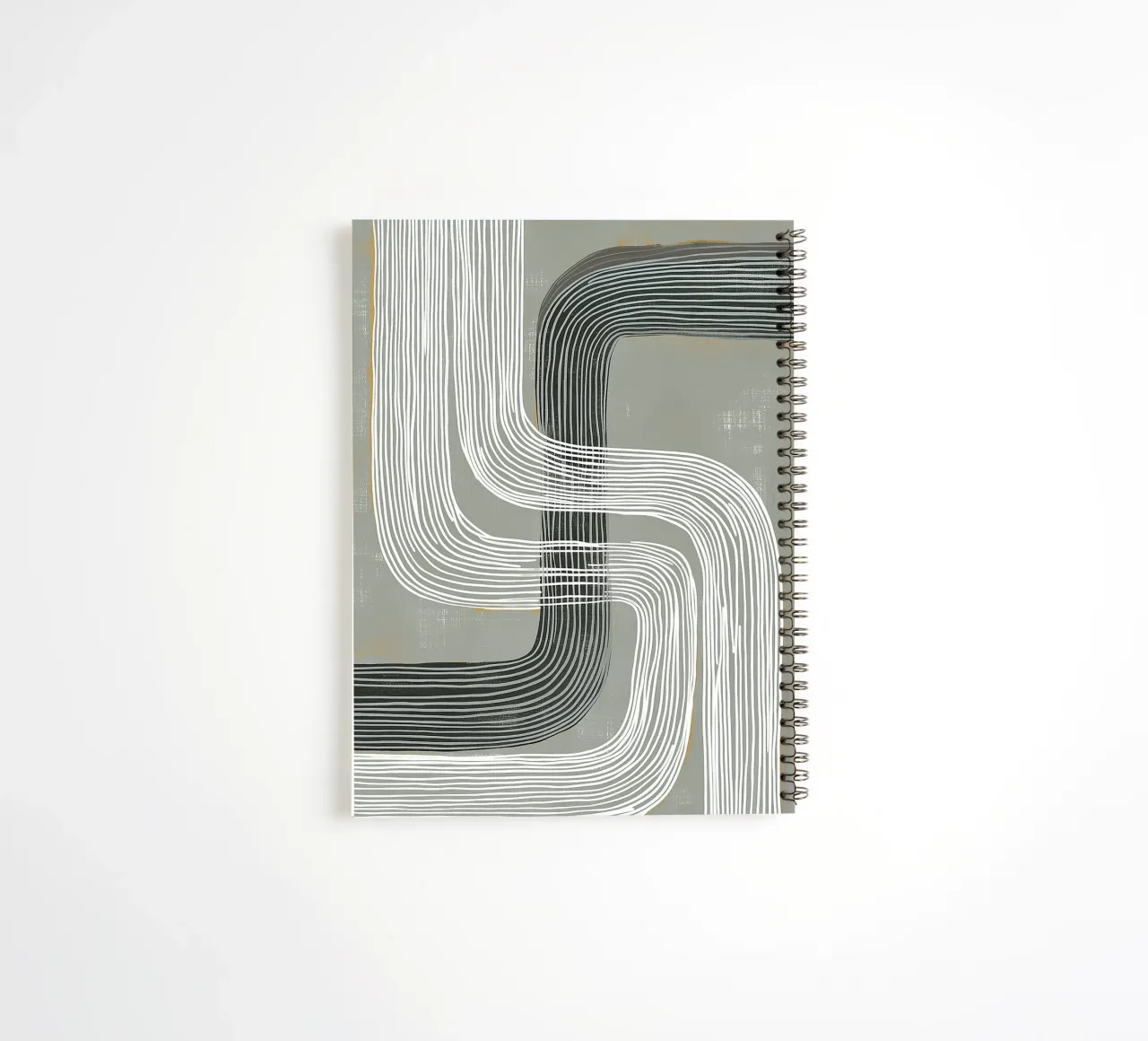 Modern abstract spiral notebook by Imagine