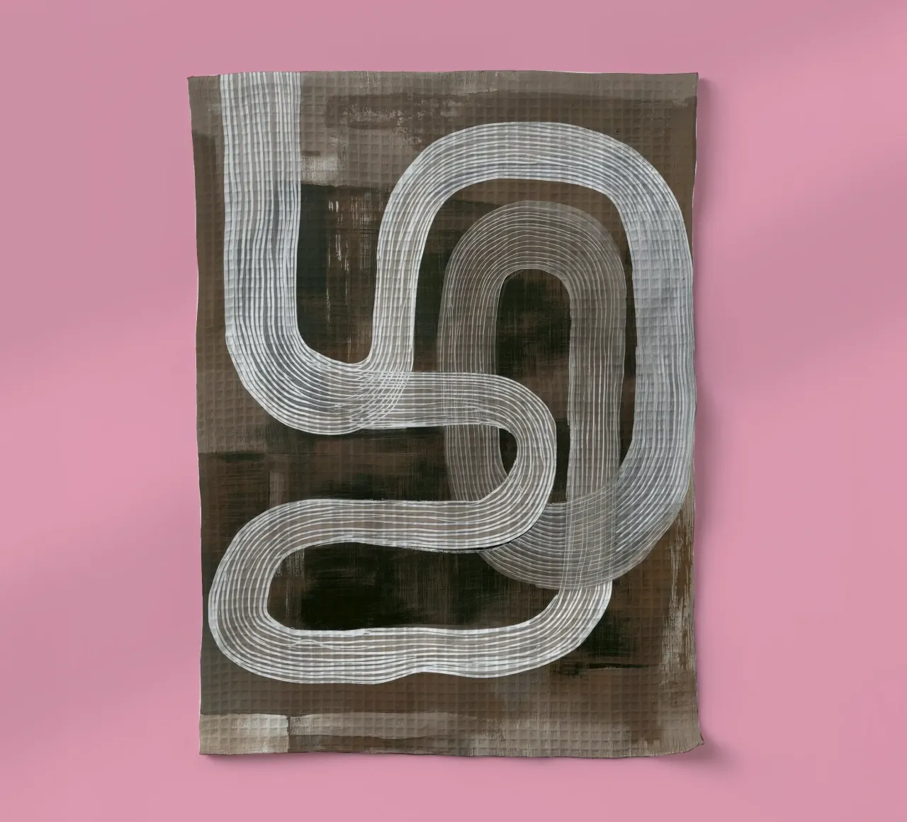 Modern abstract tea towel by Imagine