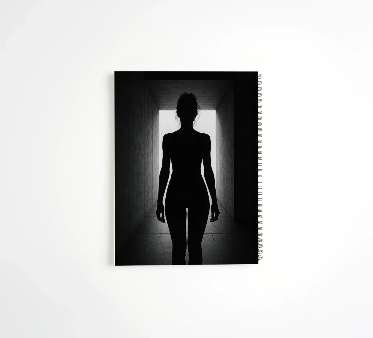 Berlin - Silhouetted against the light spiral notebook by Black & White