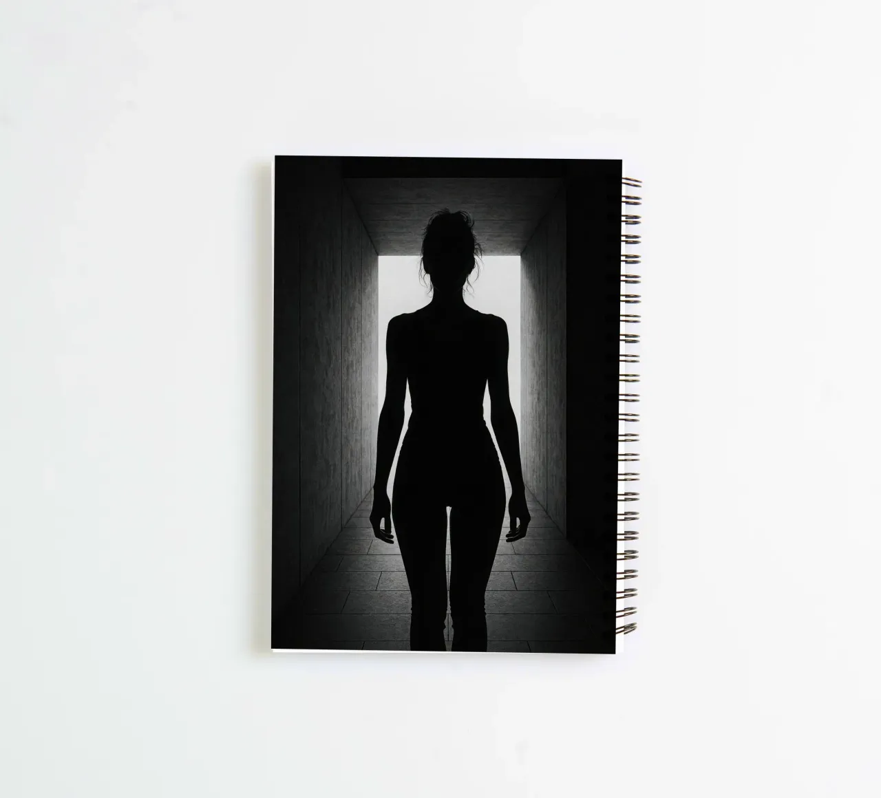 Berlin - Silhouetted against the light spiral notebook by Black & White