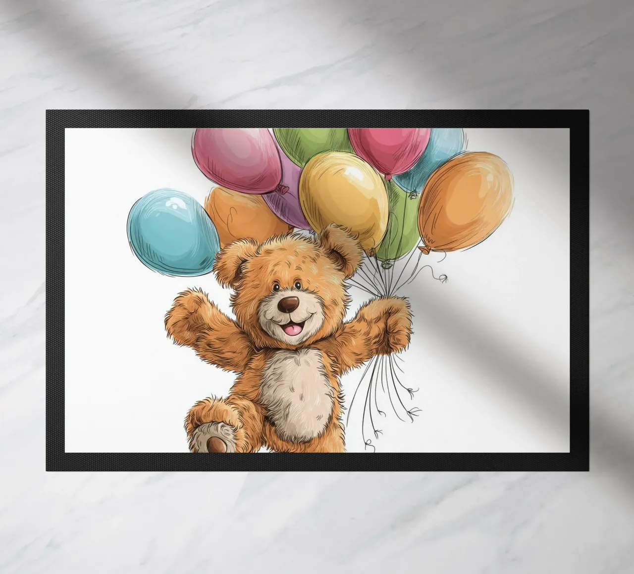 Orso con palloncini per la cameretta zerbino da Imagine