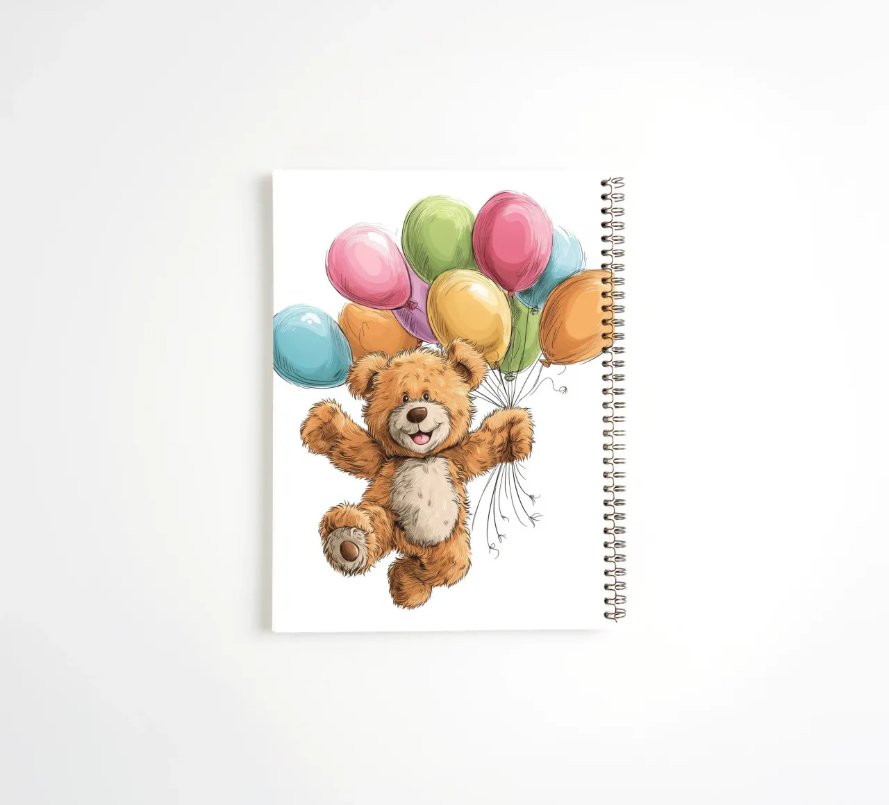 Bär mit Luftballons für das Kinderzimmer Ringbuch von Imagine