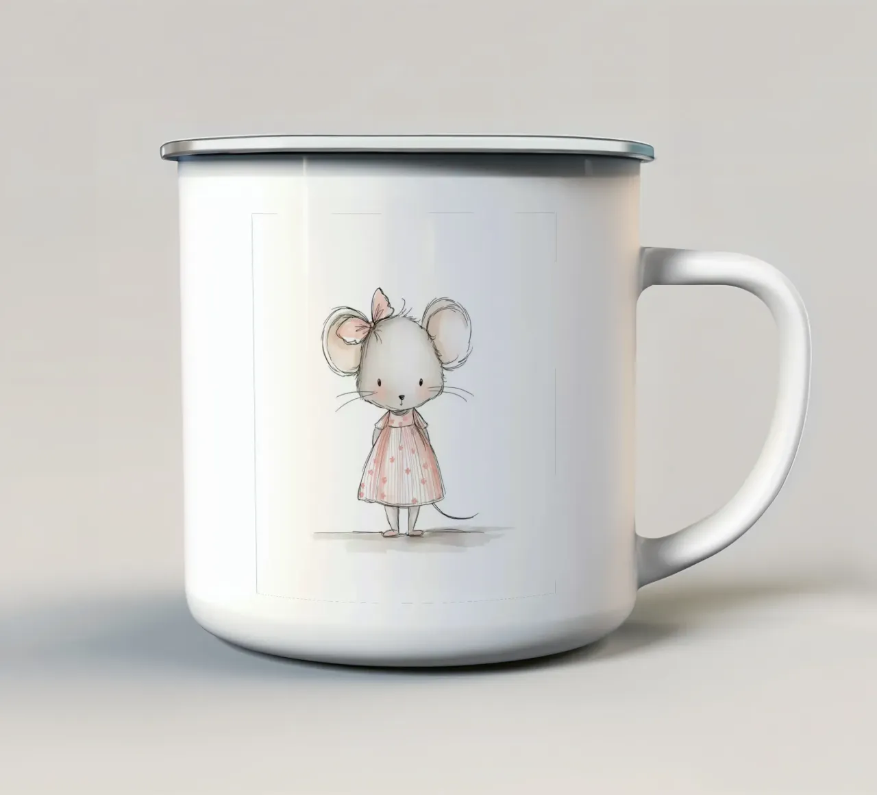 Asilo nido per topi tazza in smalto da Imagine