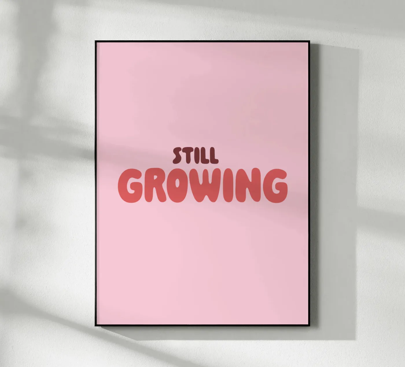 still growing acrylic glass by be.