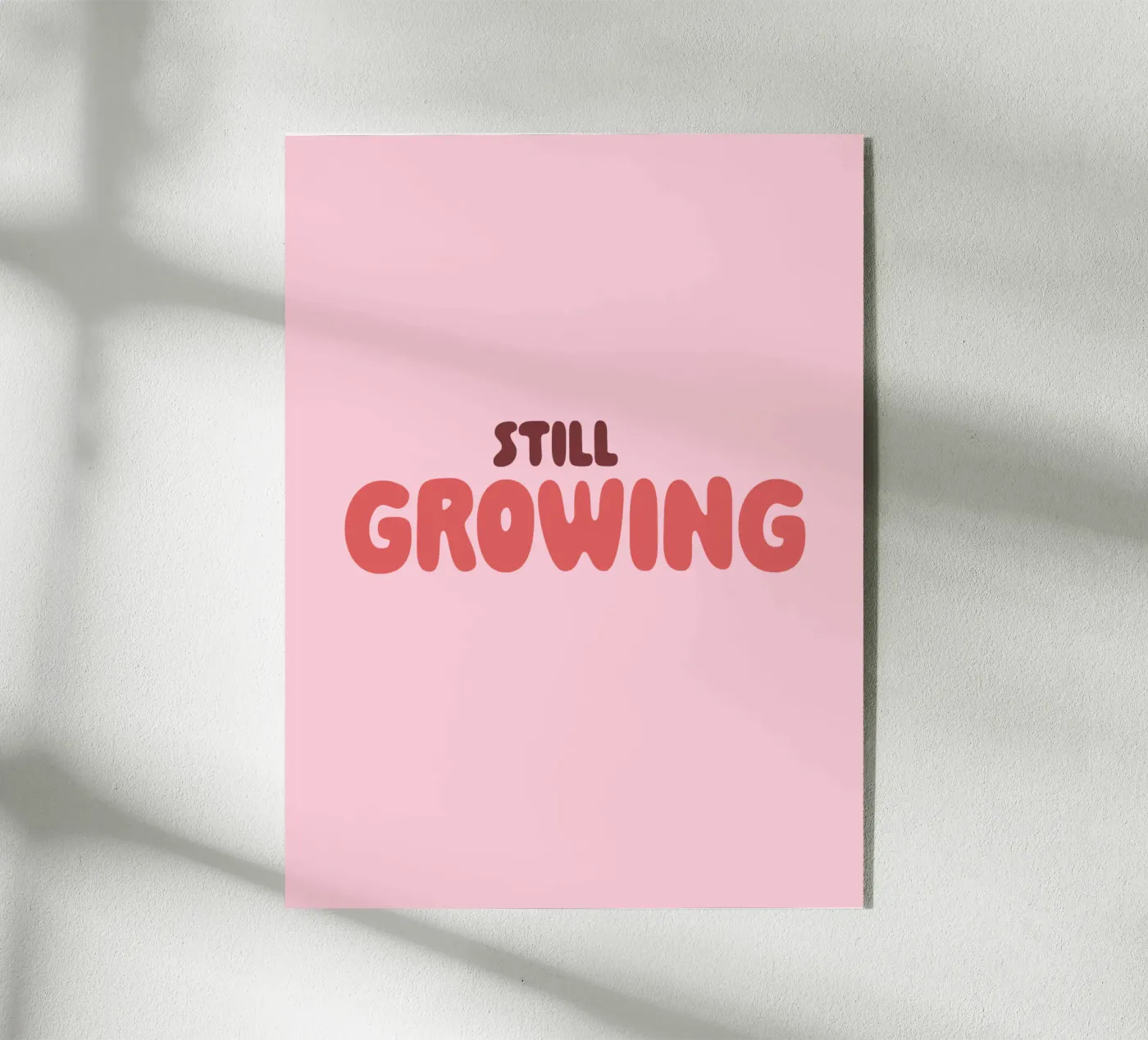still growing acrylic glass by be.