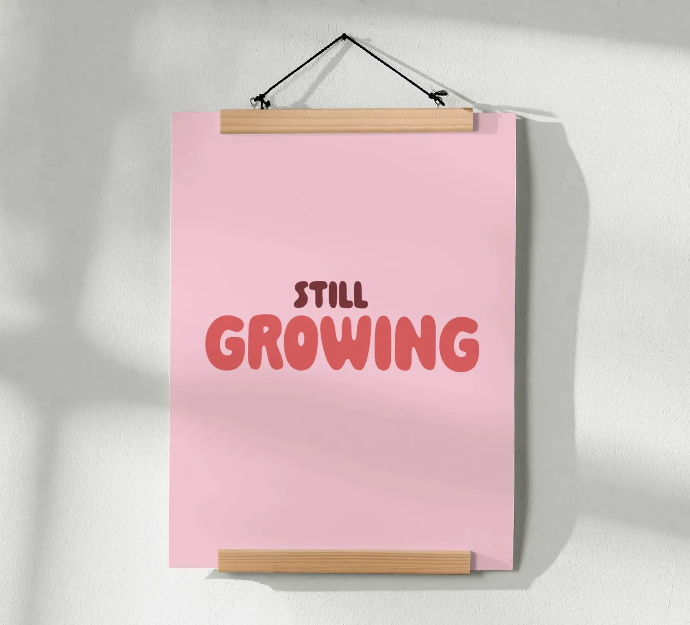 still growing poster da be.