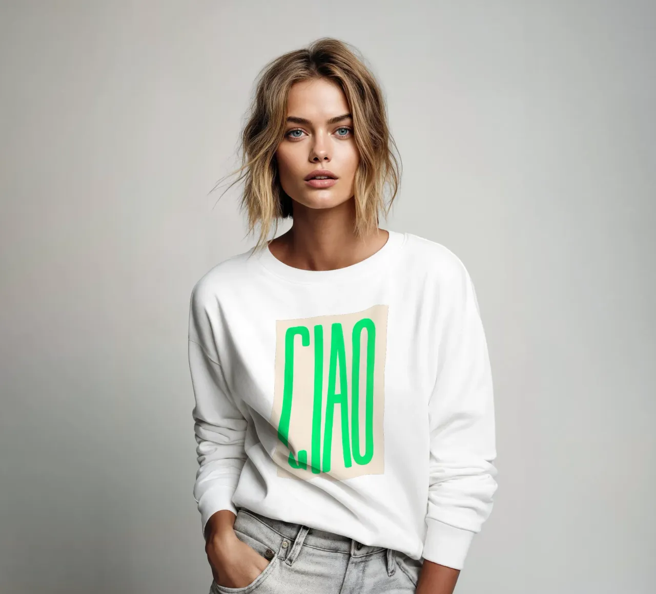 CIAO, aber bitte in Neonfarben Sweatshirt von QuooodZ by MooodzArt