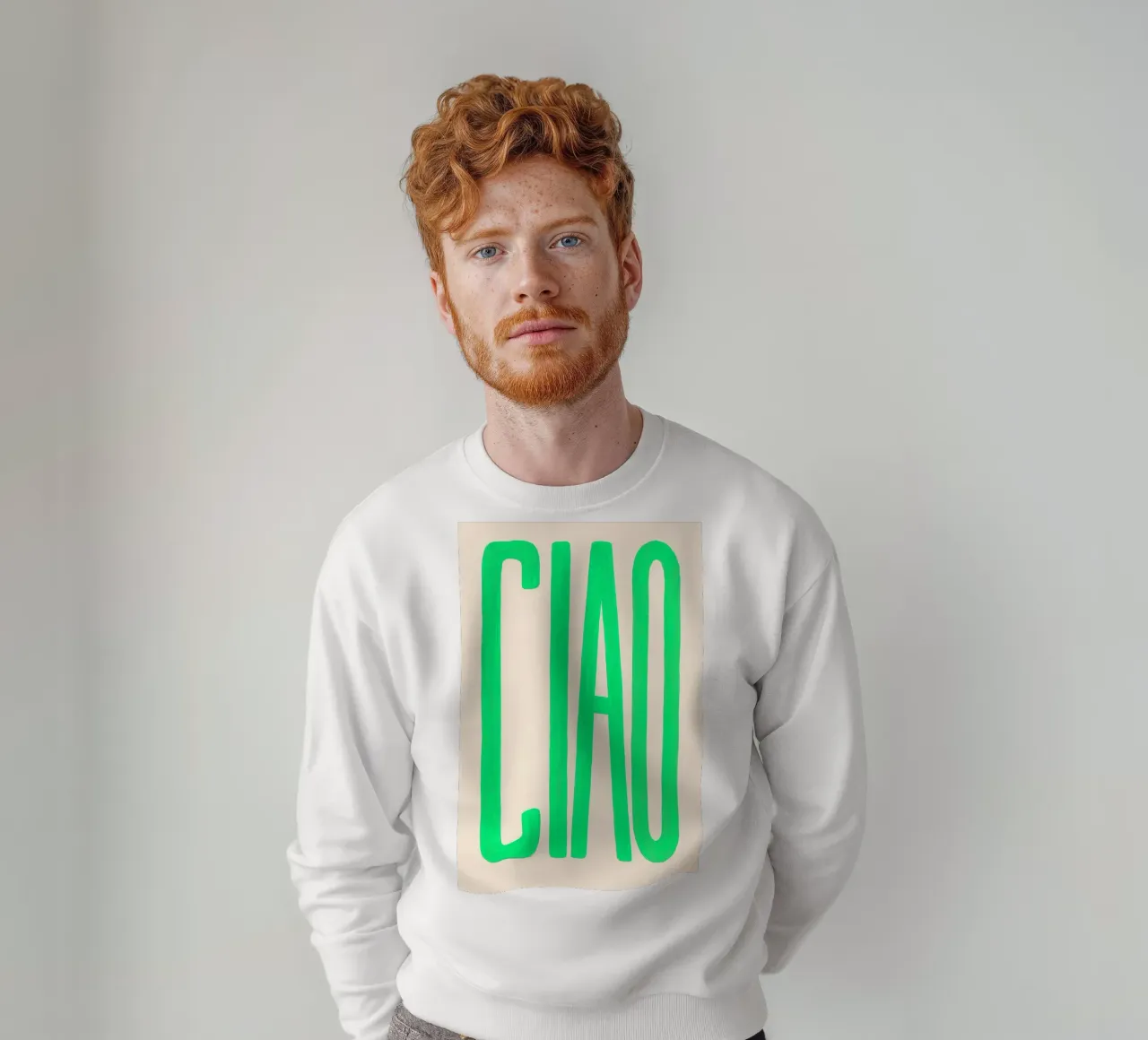 CIAO, ma al neon felpa da QuooodZ by MooodzArt