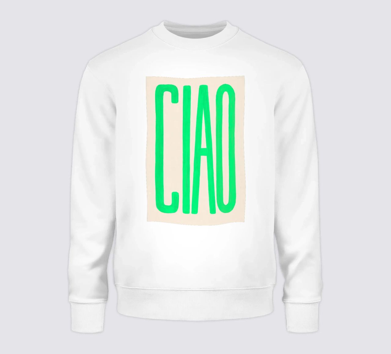 CIAO, ma al neon felpa da QuooodZ by MooodzArt