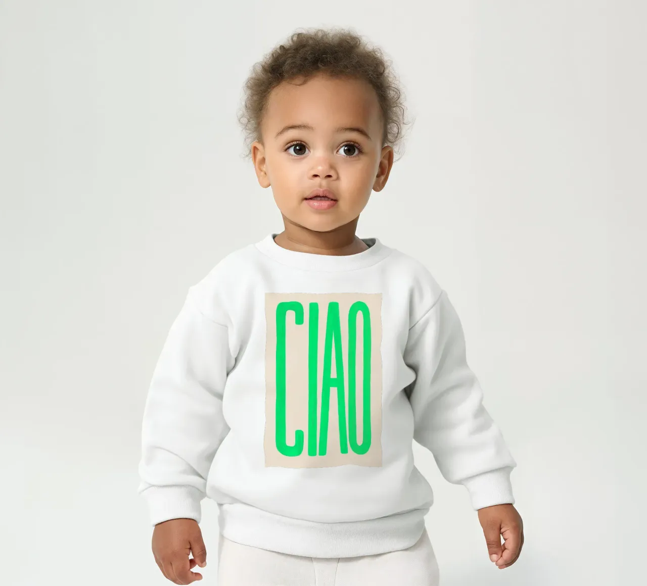 CIAO, pero que sea de neón sudadera de bebé de QuooodZ by MooodzArt