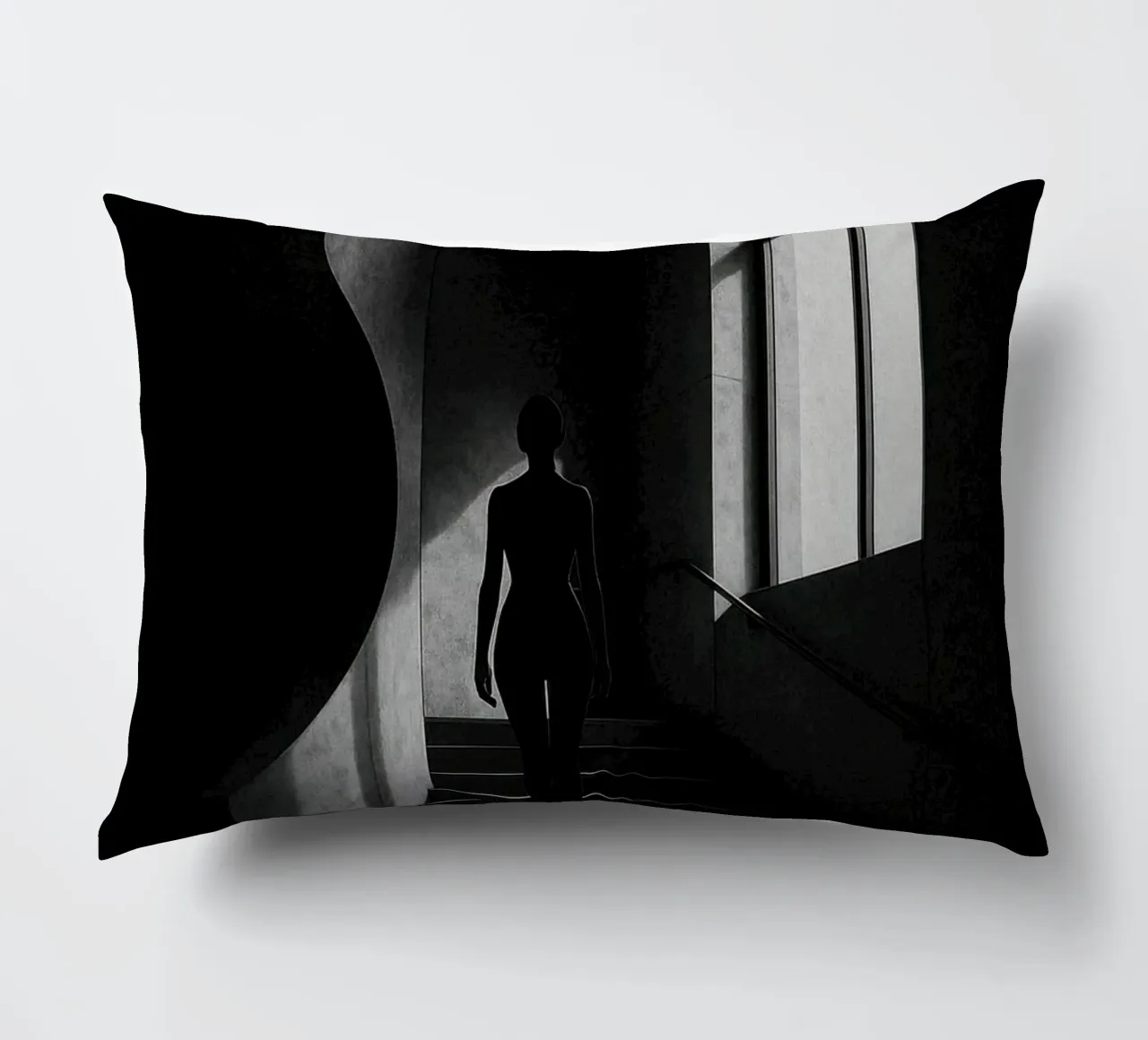 Berlijn - Stille opgang, sensualiteit in de schaduw kussen van Black & White