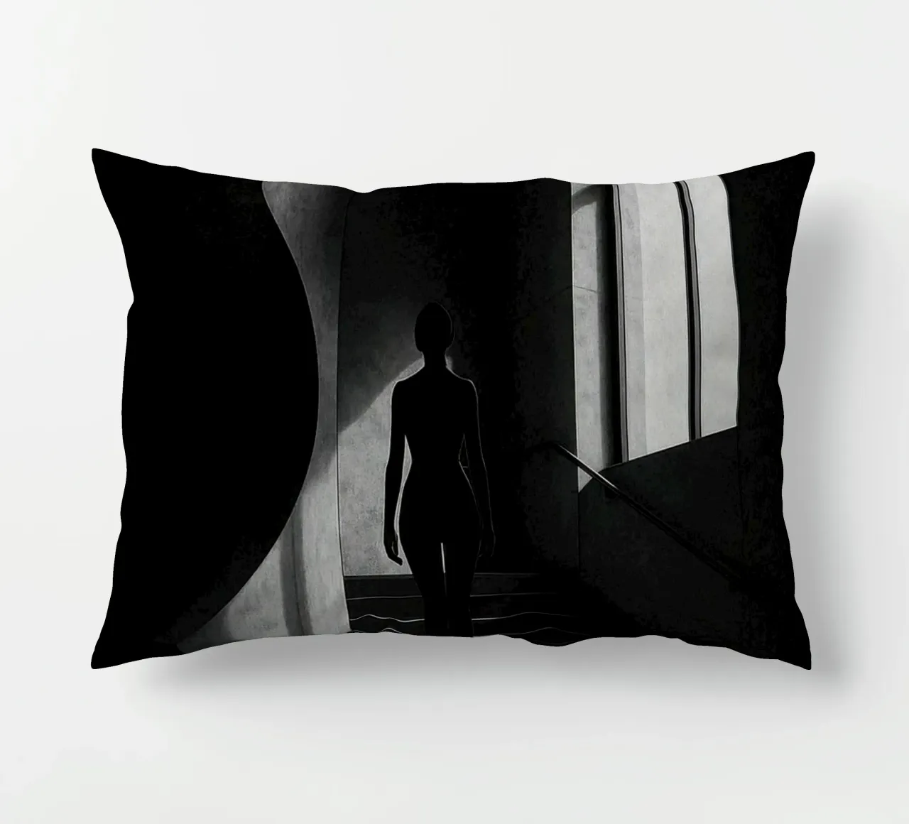 Berlijn - Stille opgang, sensualiteit in de schaduw kussen van Black & White