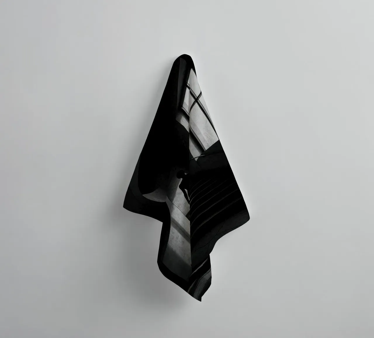 Berlin - Silent ascent, sensuality in the shadows towel by Black & White