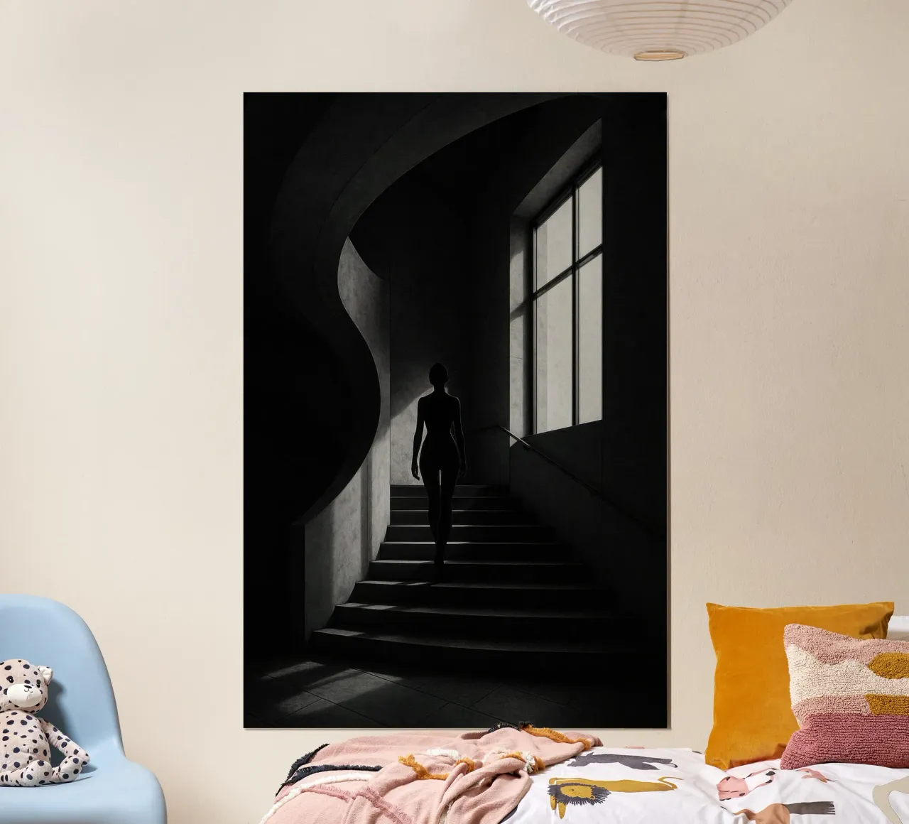 Berlin - Silent ascent, sensuality in the shadows hahnemühle by Black & White