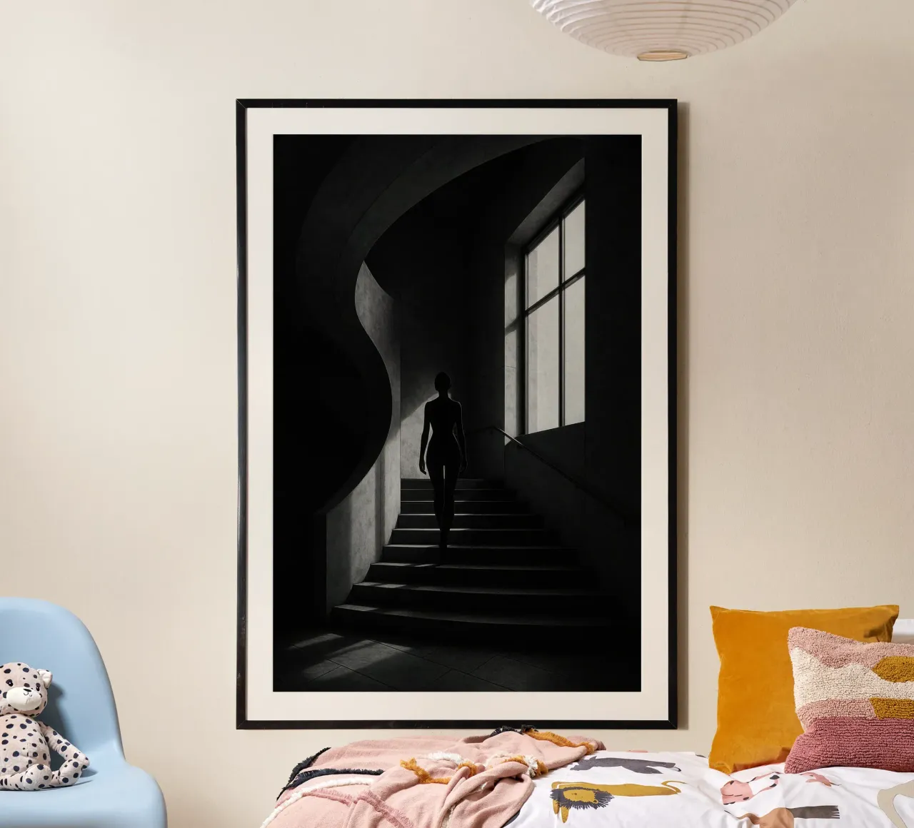 Berlin - Silent ascent, sensuality in the shadows hahnemühle by Black & White