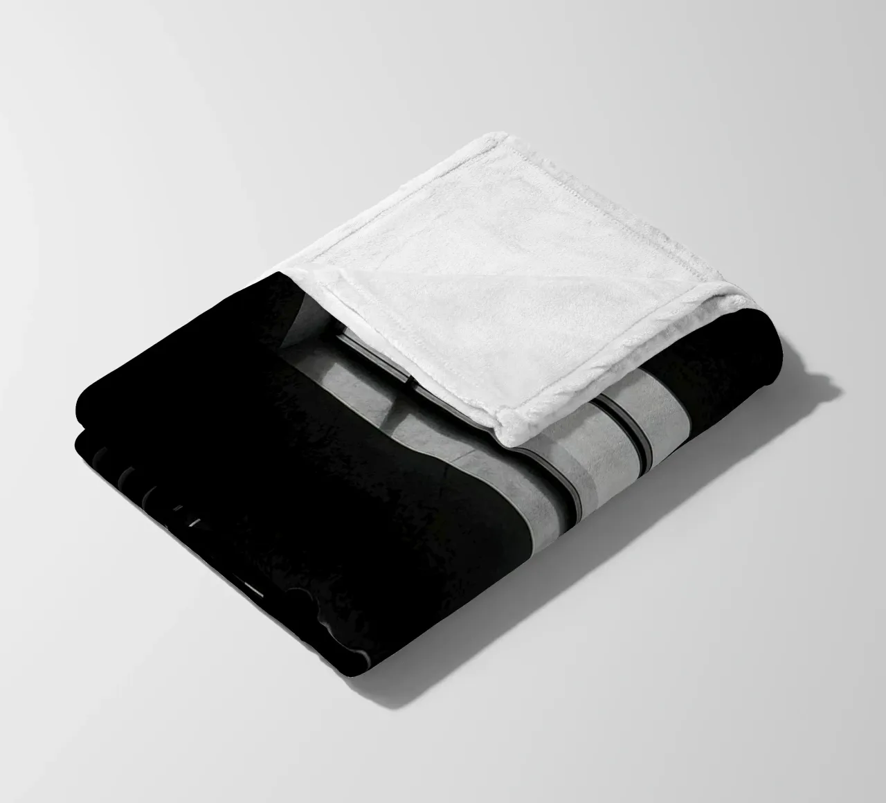 Berlin - Silent ascent, sensuality in the shadows fleece blanket by Black & White