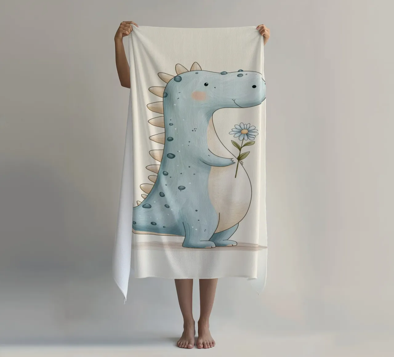 Dinosaur for the nursery beach towel by Imagine
