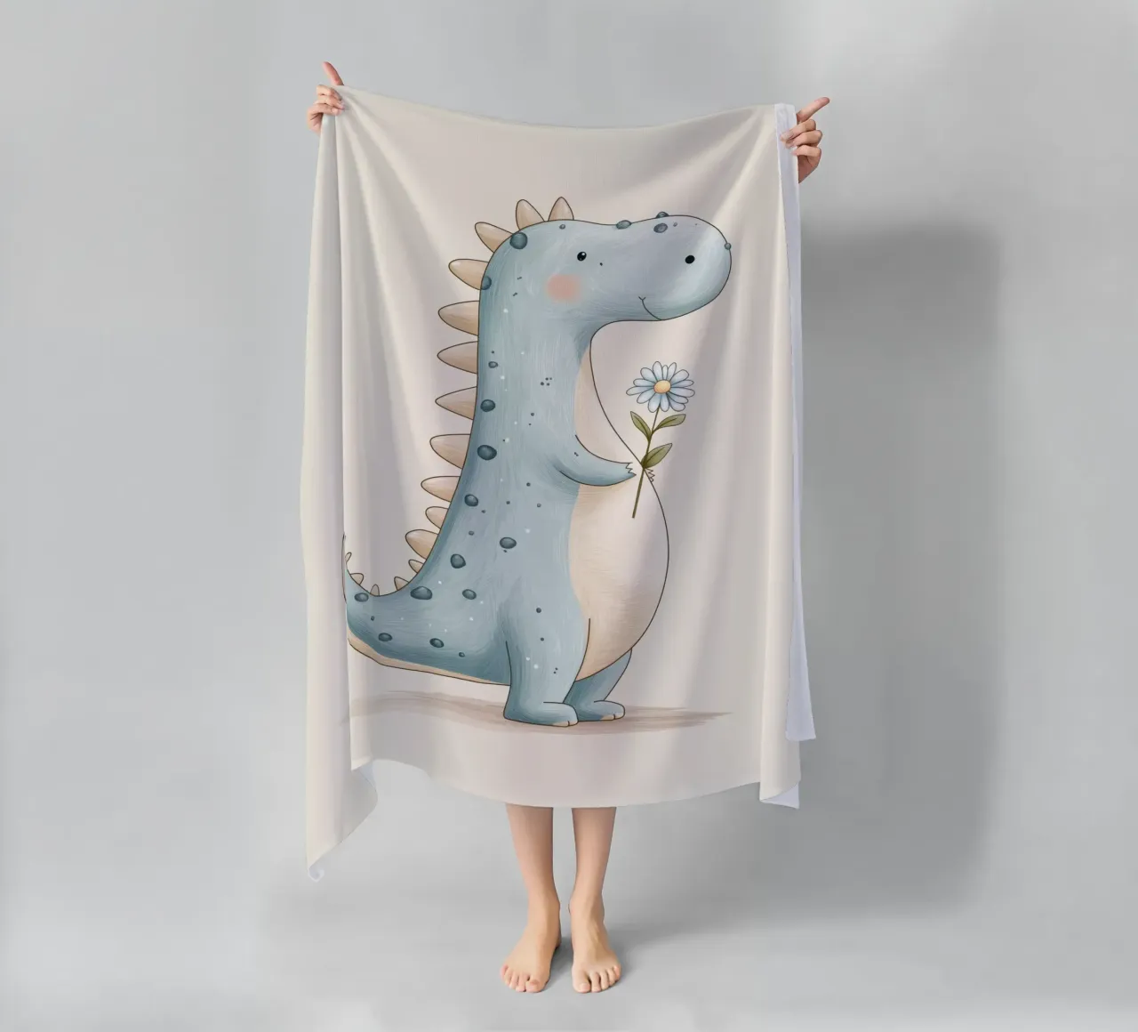 Dinosaur for the nursery beach towel by Imagine
