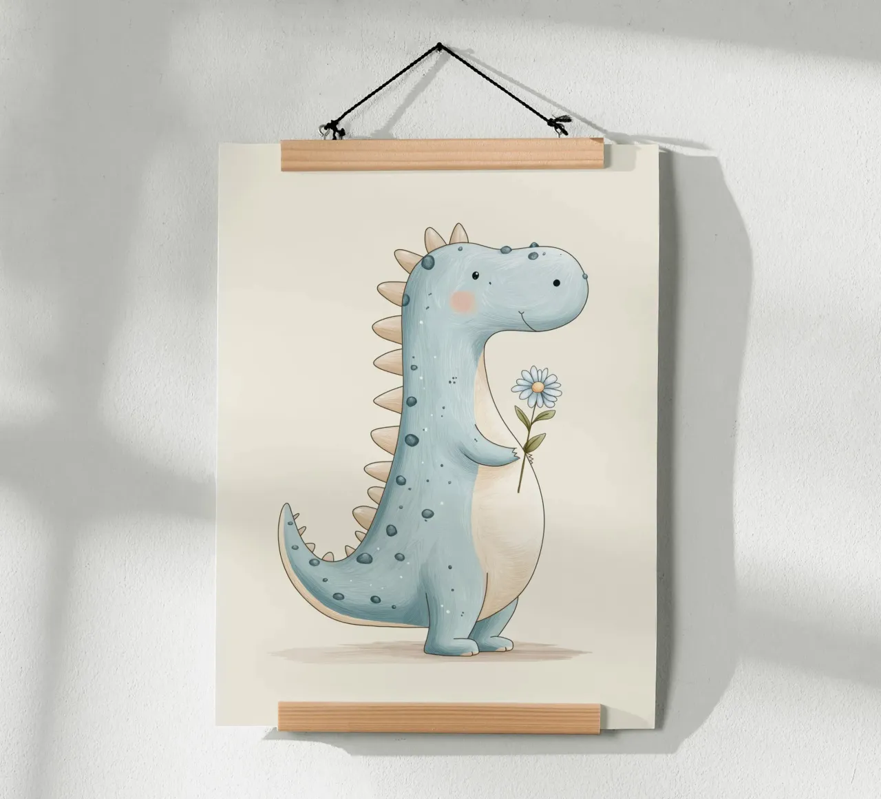 Dinosauro per la cameretta carta hahnemühle da Imagine