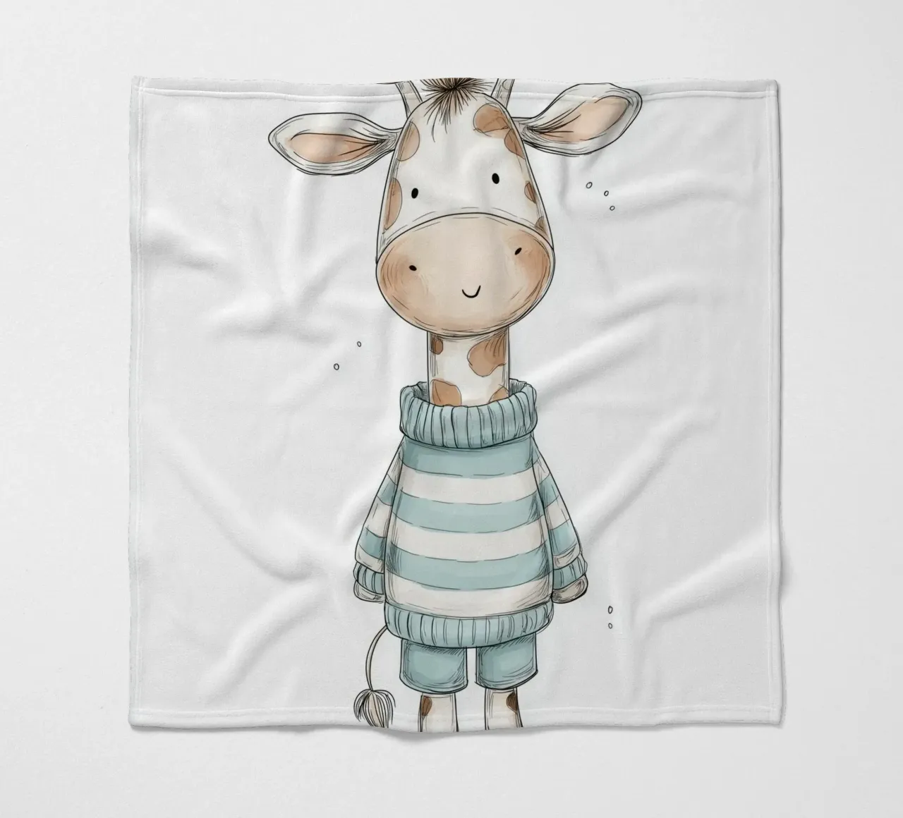 Asilo nido per giraffe coperta in pile da Imagine