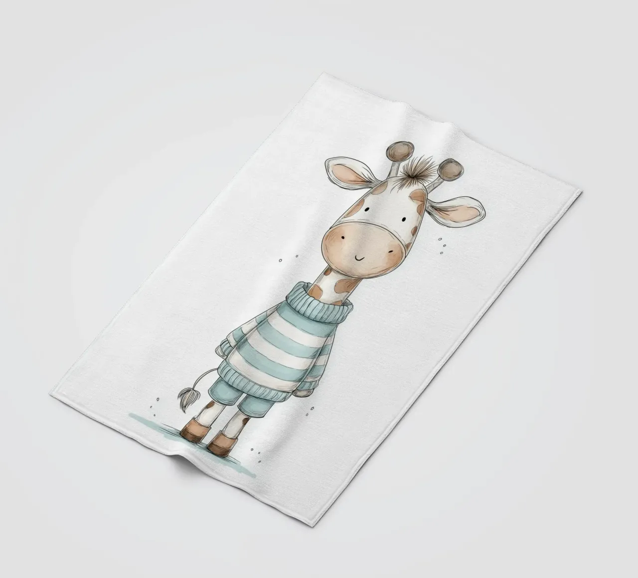 Asilo nido per giraffe coperta in pile da Imagine