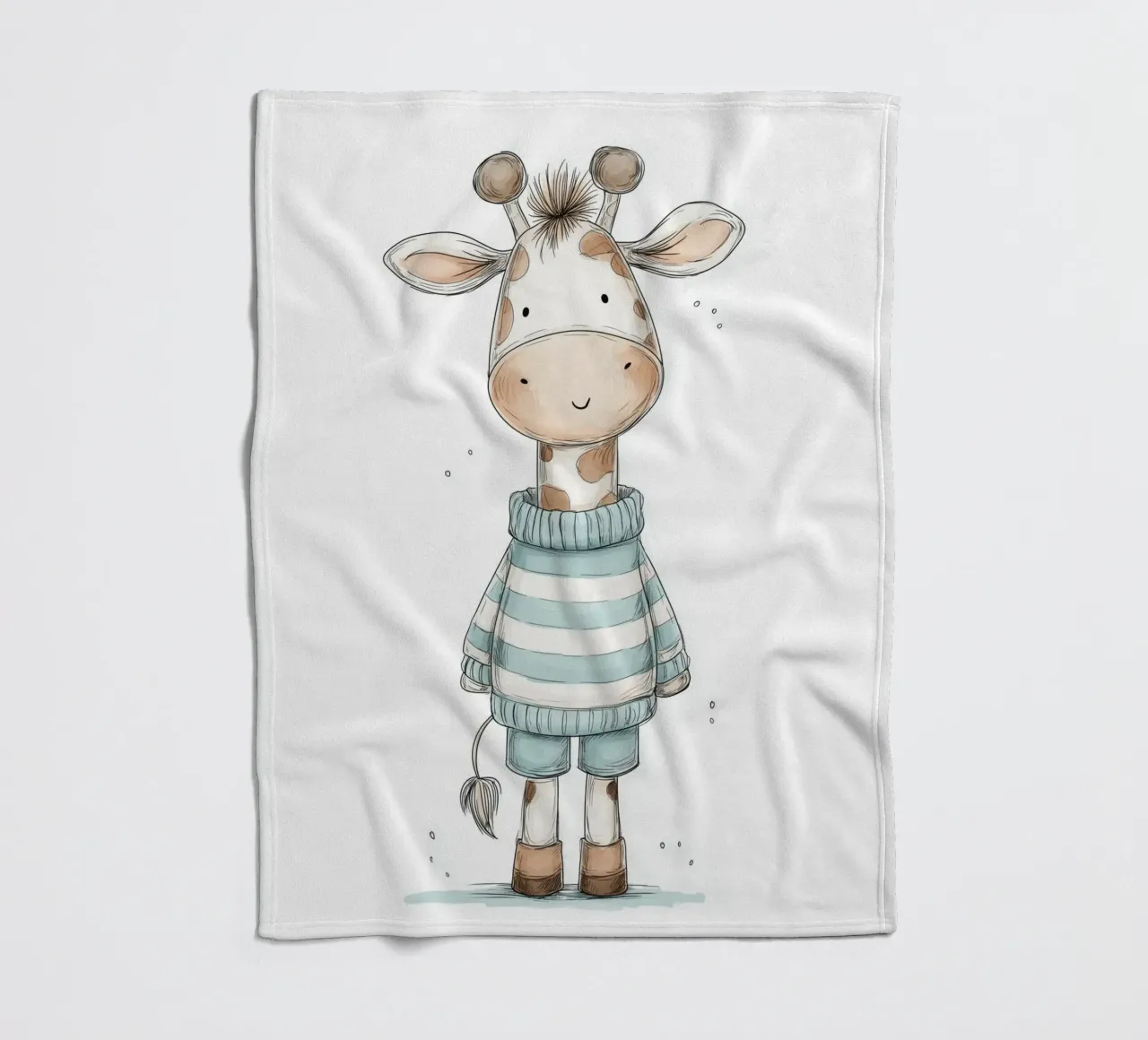 Asilo nido per giraffe coperta in pile da Imagine