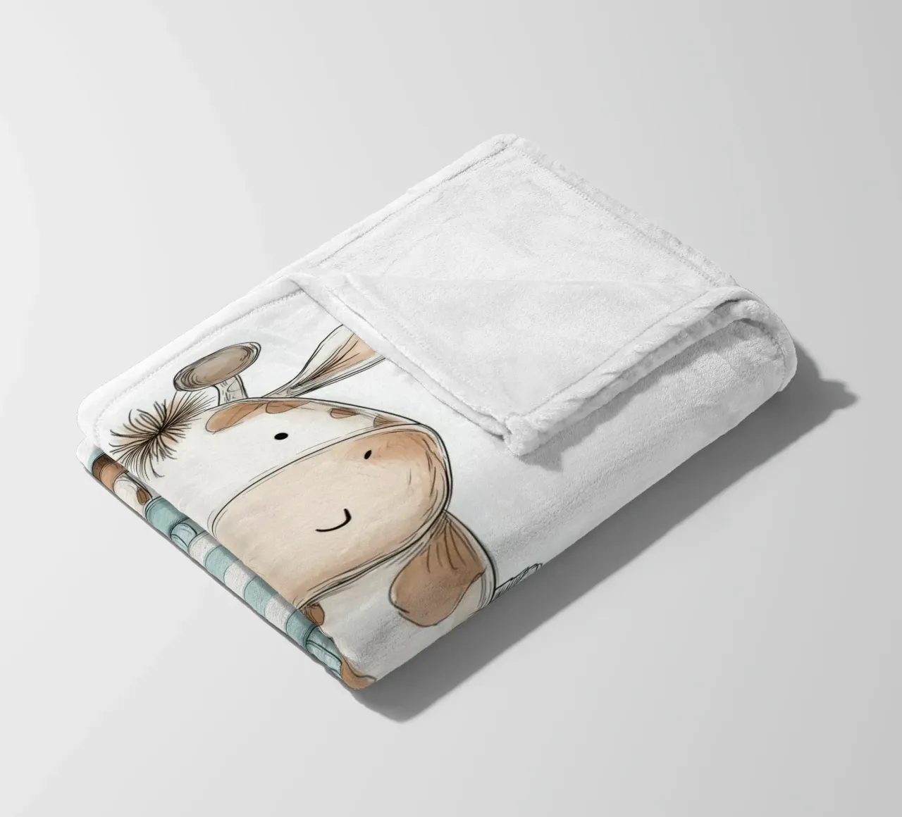 Asilo nido per giraffe coperta in pile da Imagine