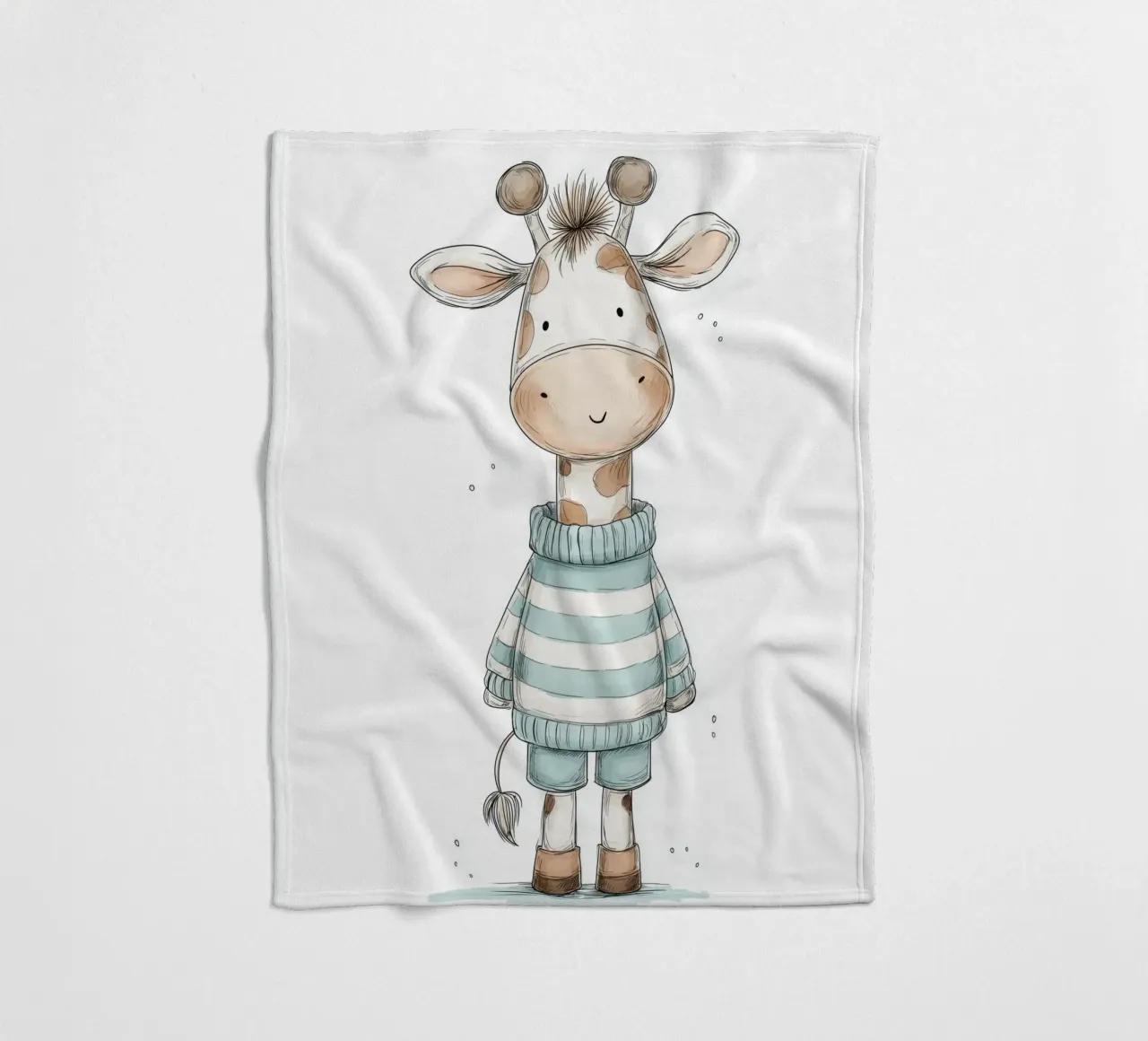 Asilo nido per giraffe coperta in pile da Imagine