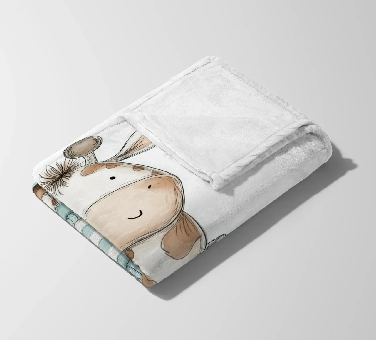 Asilo nido per giraffe coperta in pile da Imagine