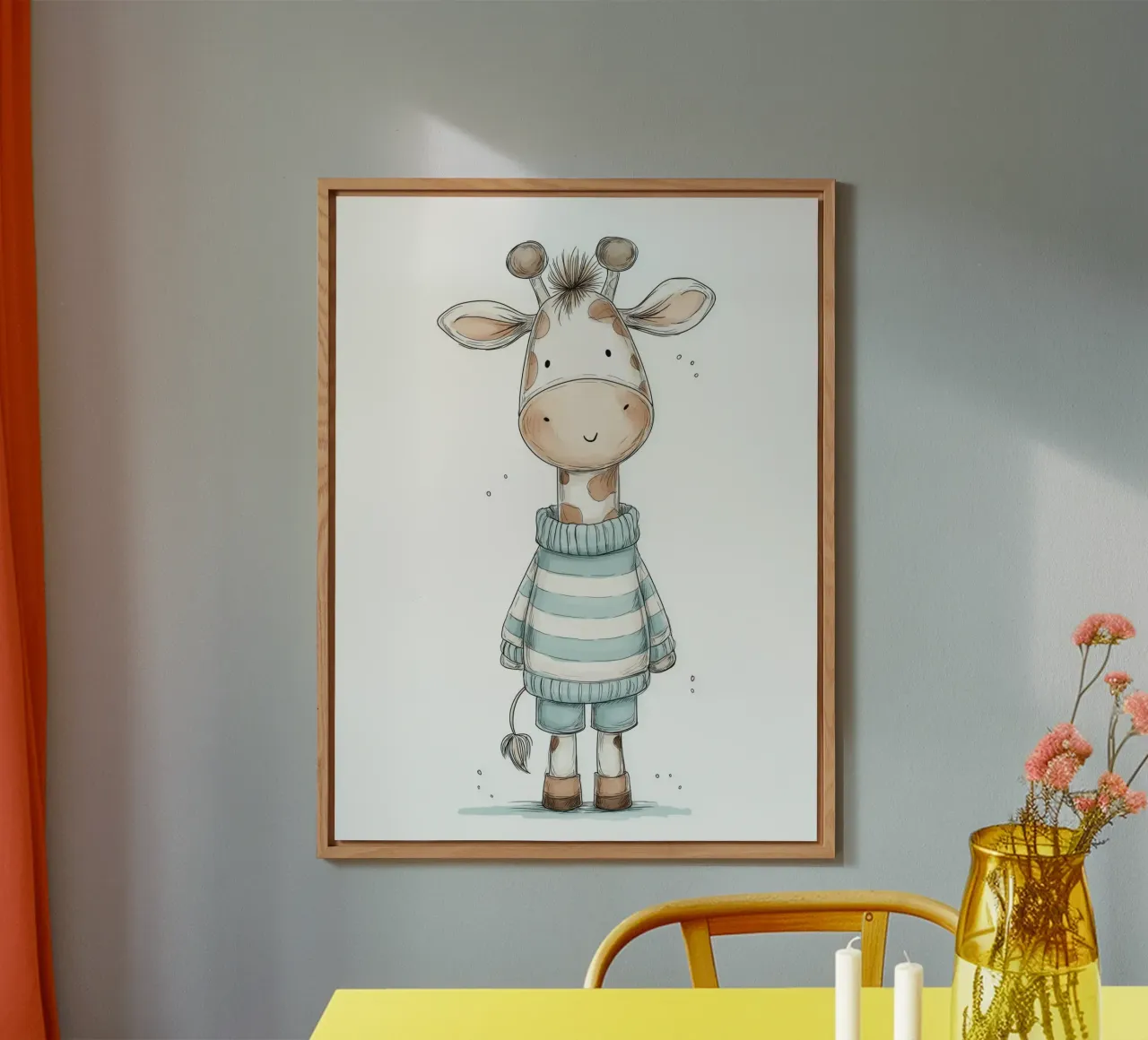 Asilo nido per giraffe alluminio dibond da Imagine